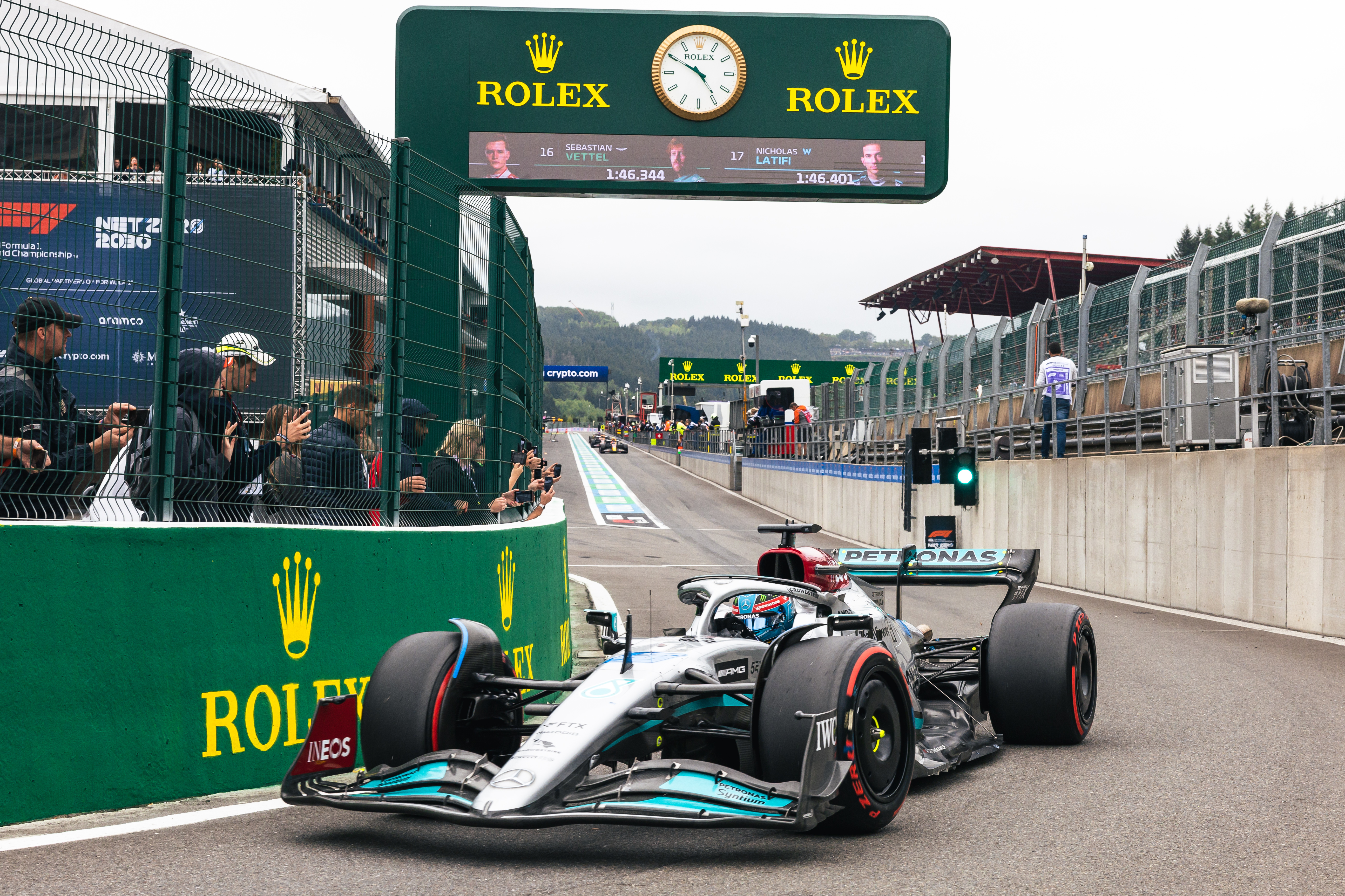 Motor Racing Formula One World Championship Belgian Grand Prix Qualifying Day Spa Francorchamps, Belgium