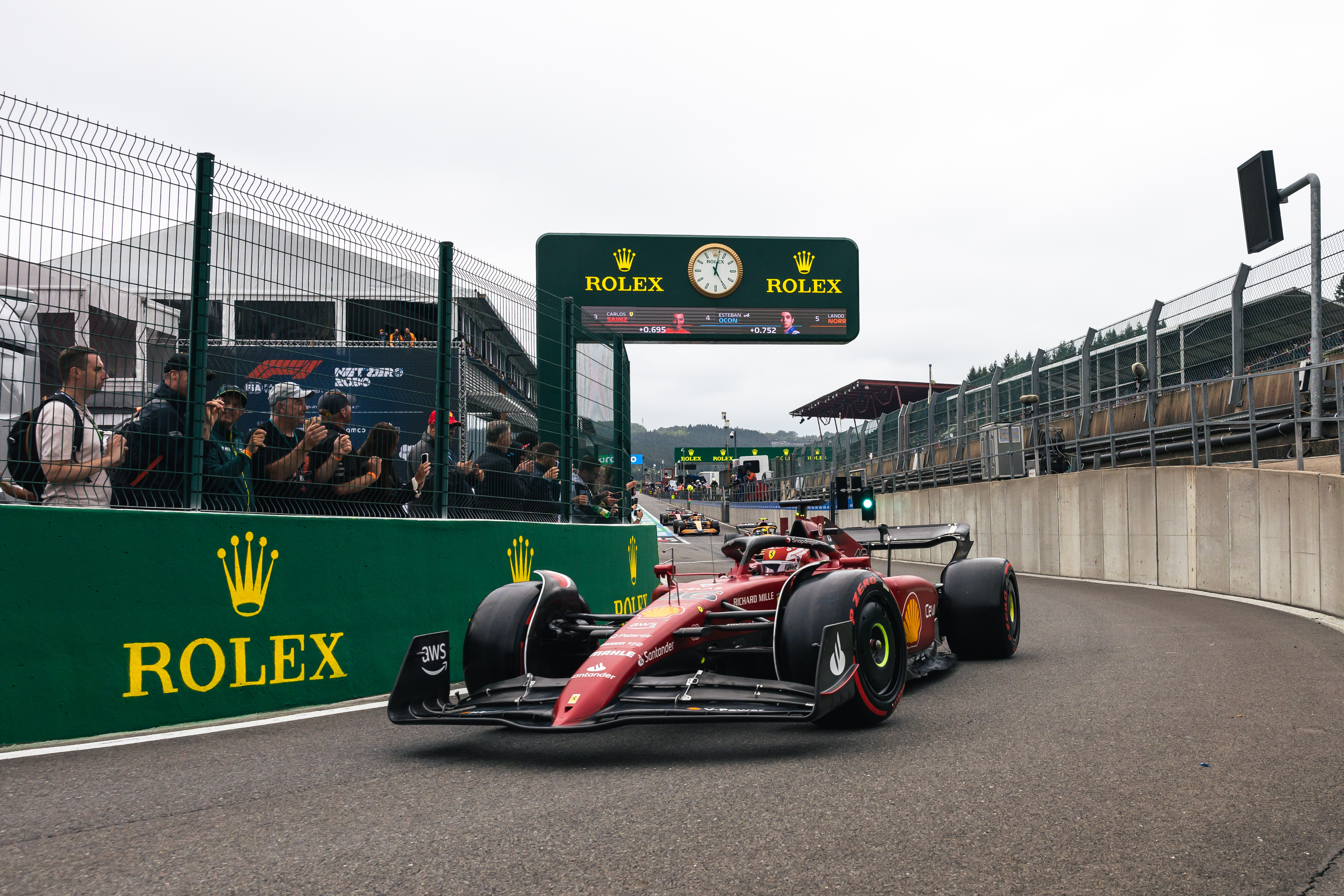 Motor Racing Formula One World Championship Belgian Grand Prix Qualifying Day Spa Francorchamps, Belgium