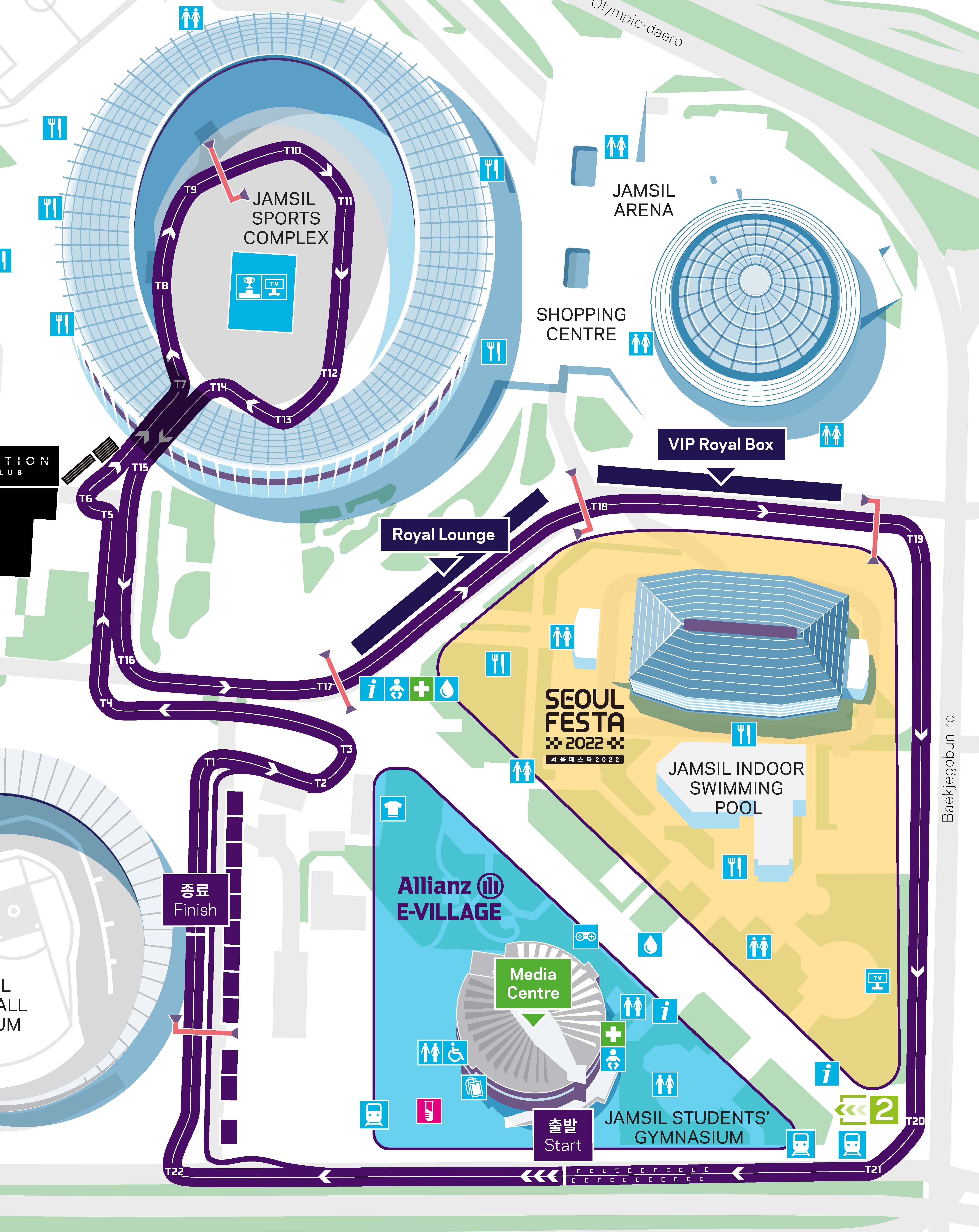 Jamsil Seoul Formula E Track