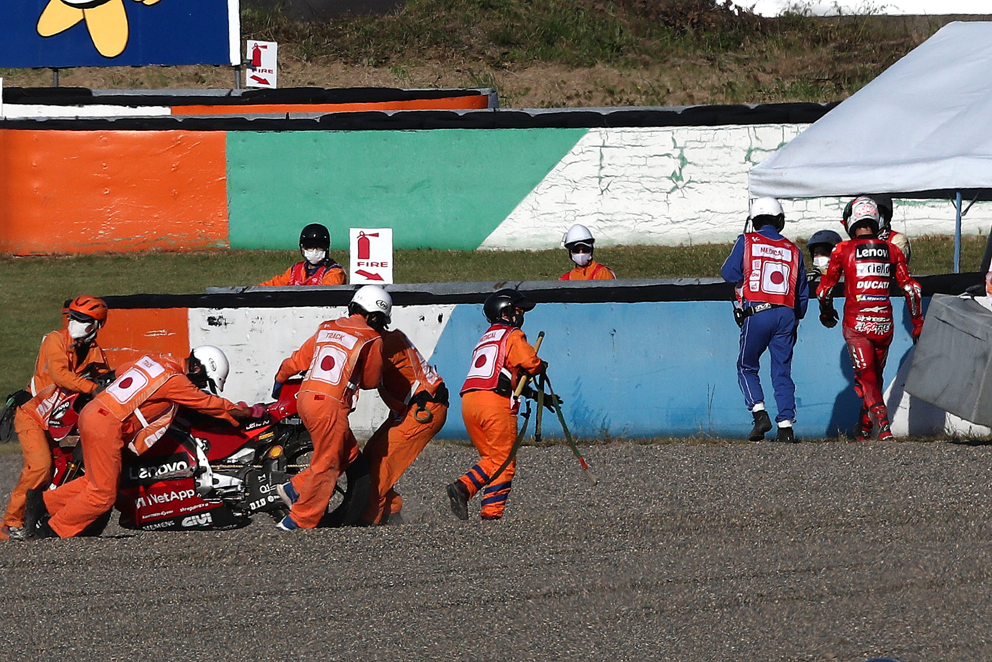 Francesco Bagnaia Ducati MotoGP Motegi crash