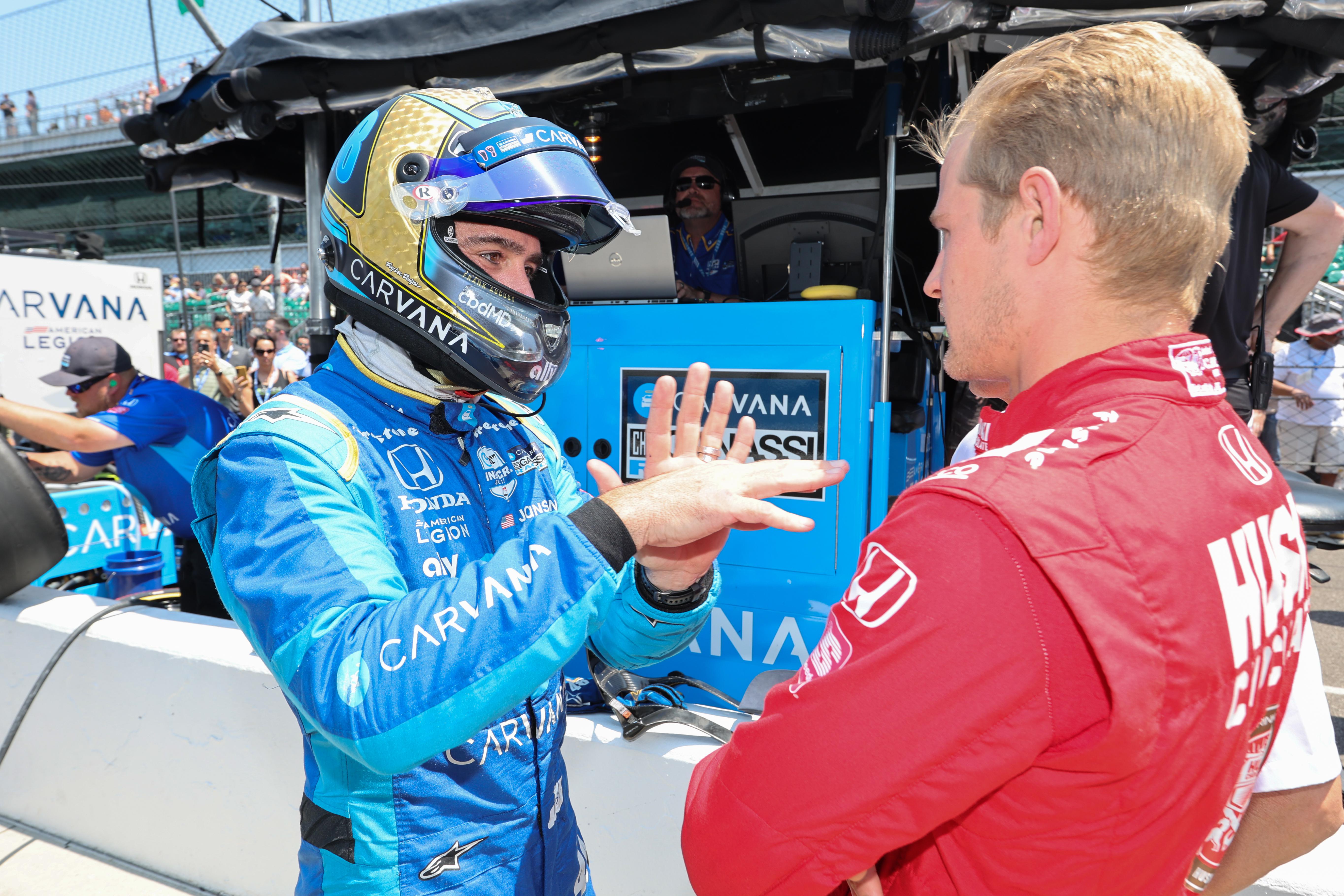 Jimmiejohnsonandmarcusericsson Indianapolis500practice By Chrisowens Largeimagewithoutwatermark M57794