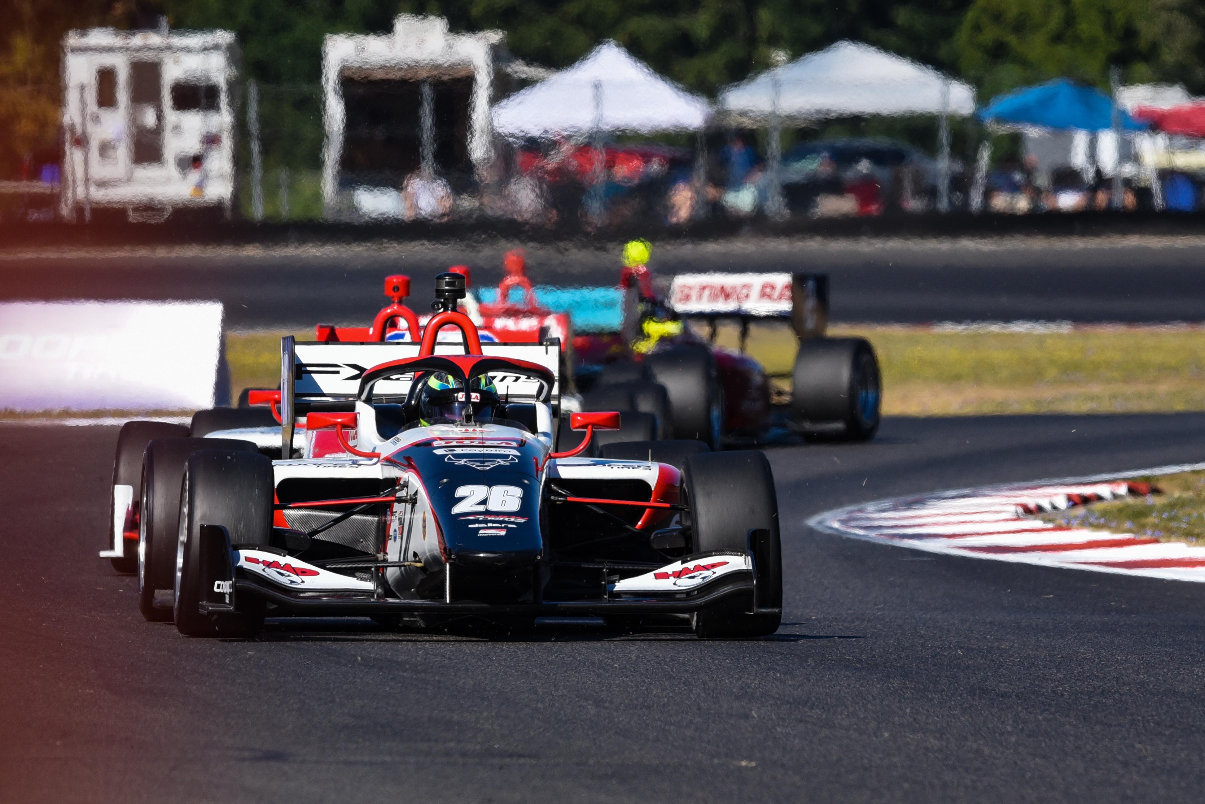 Indy Lights tops 200 mph, produces lots of action at Indy test - NBC Sports