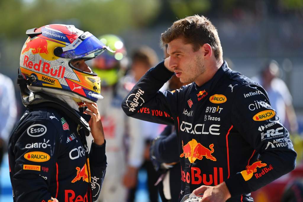 Sergio Perez Max Verstappen Red Bull F1