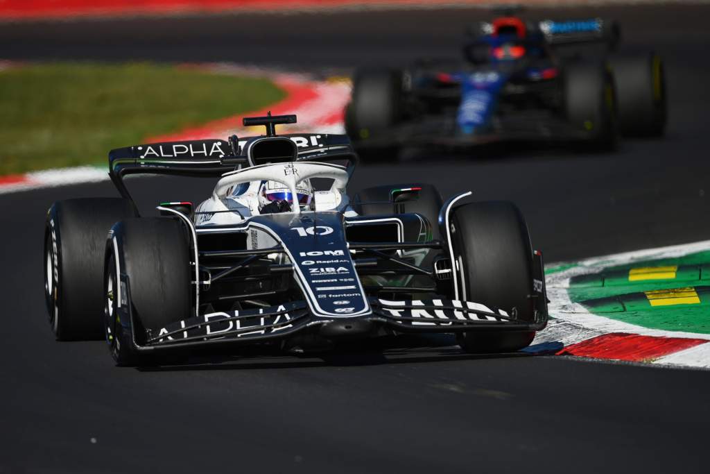 Pierre Gasly AlphaTauri Nyck de Vries Williams F1 Italian GP Monza