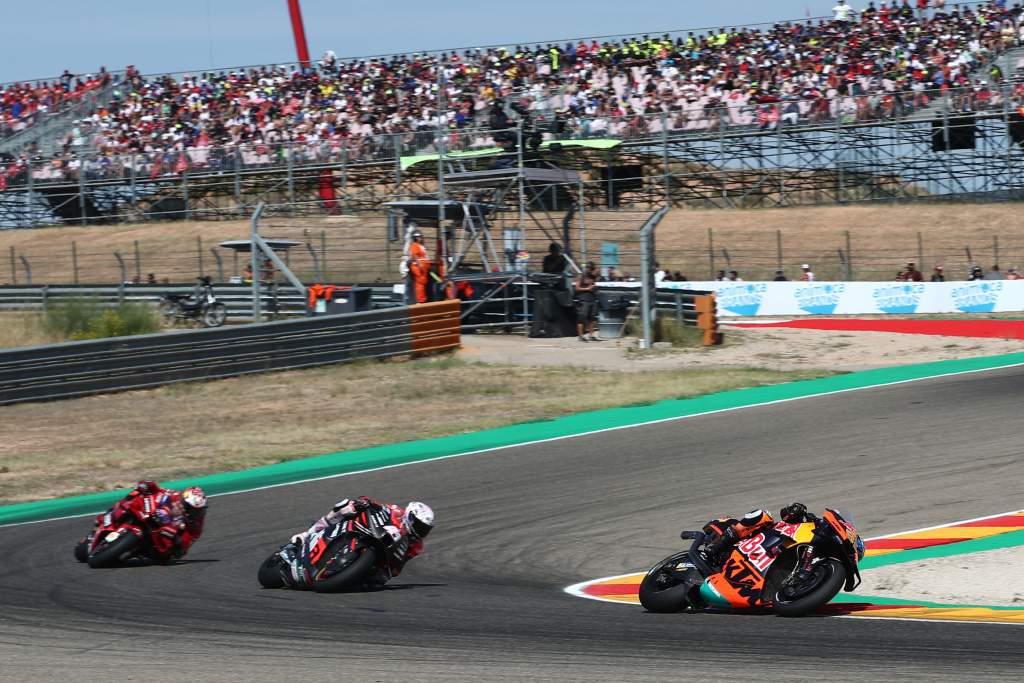 Brad Binder Aleix Espargaró Jack Miller MotoGP Aragón KTM Aprilia Ducati