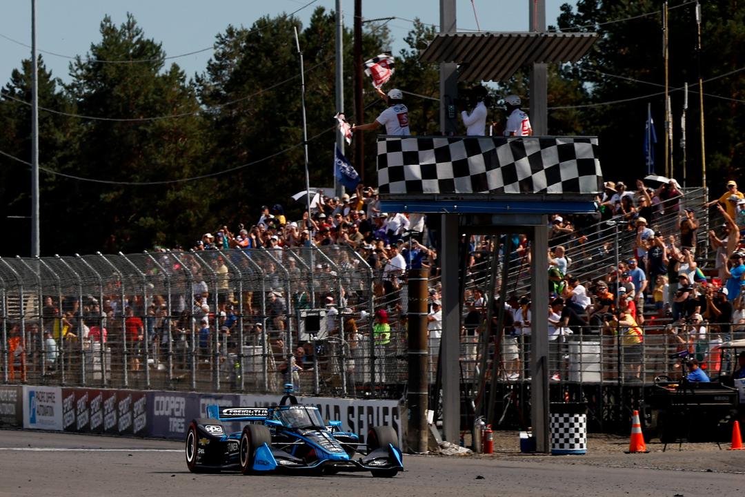 Scott Mclaughlin Takes The Checkered Flag Grand Prix Of Portland By Joe Skibinski Referenceimagewithoutwatermark M69853