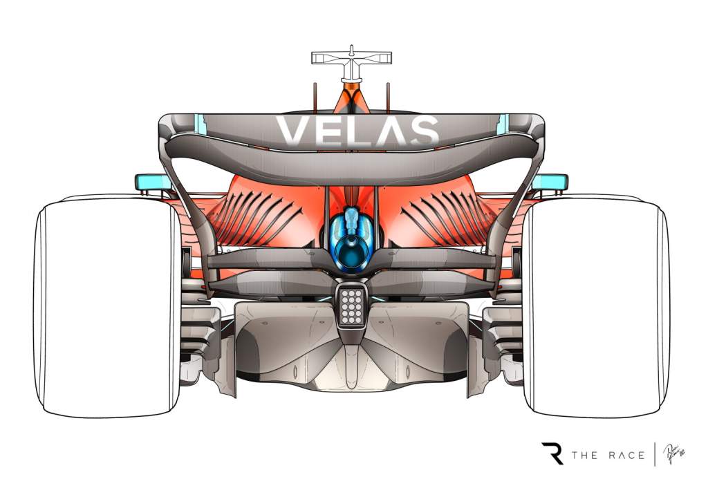 Zandvoort F1 Ferrari rear wing