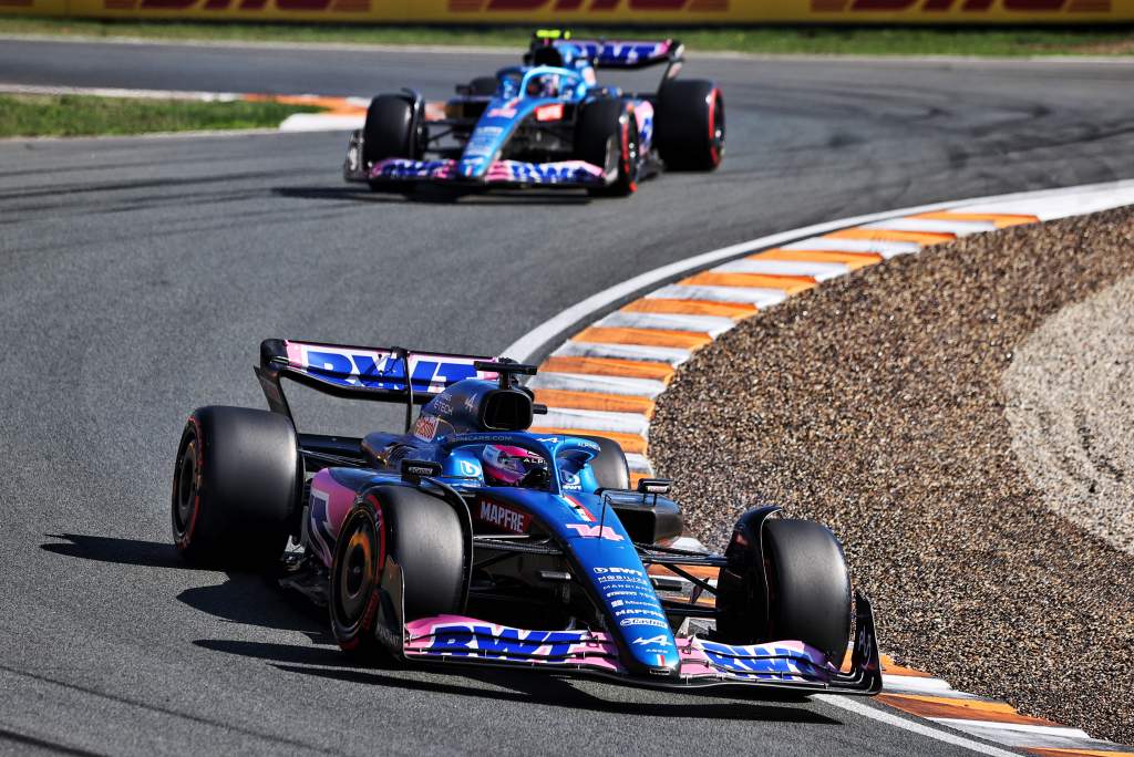 Fernando Alonso Esteban Ocon Alpine F1 Dutch GP