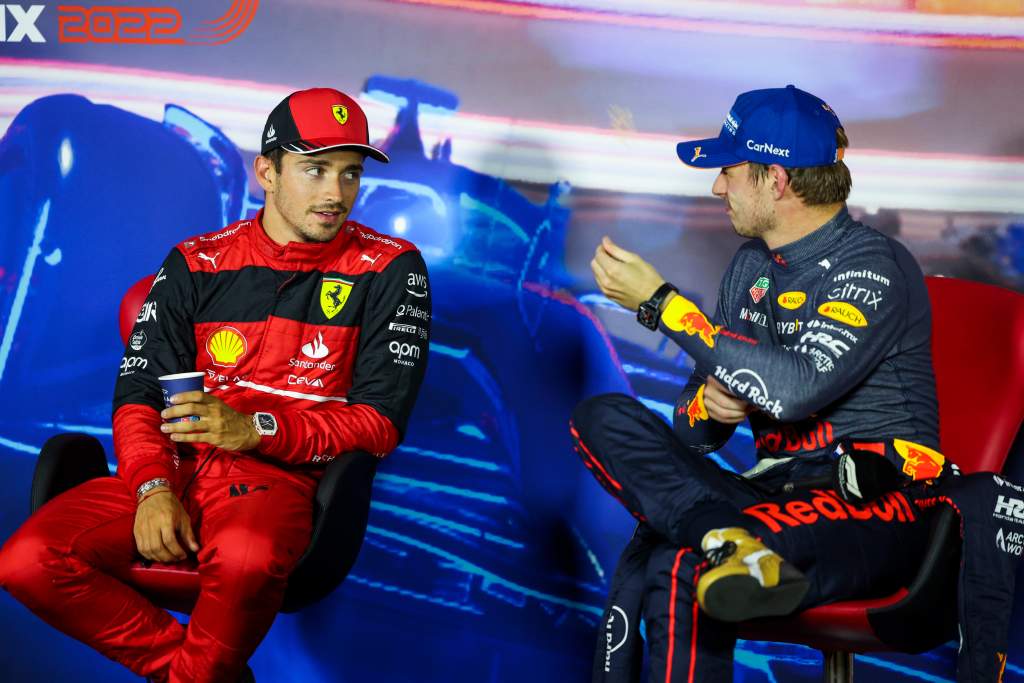 Charles Leclerc Ferrari Max Verstappen Red Bull F1 Dutch GP