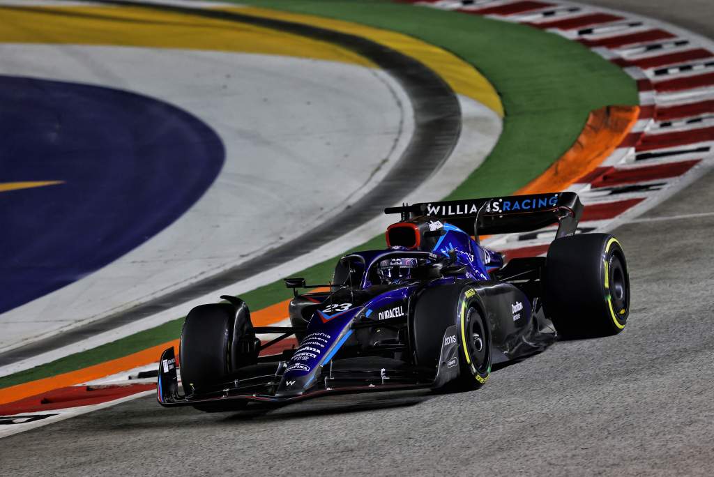 ‘Better than expected’ Albon set to complete Singapore weekend