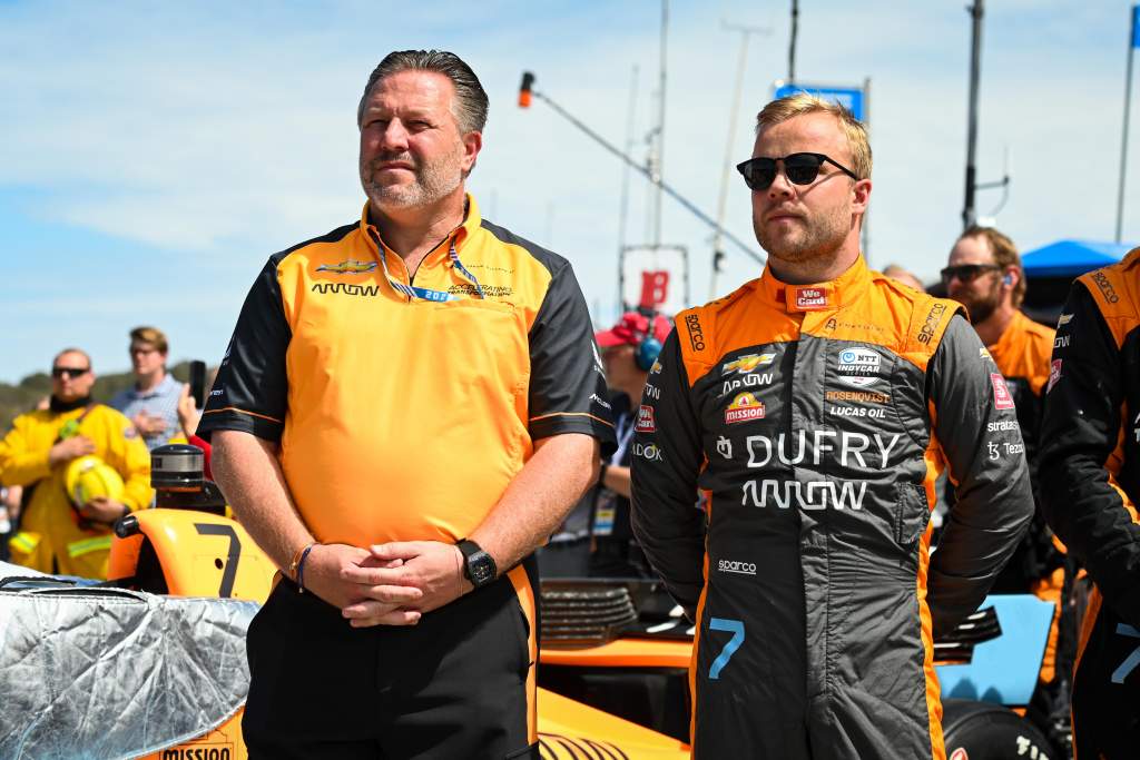 Zak Brown Felix Rosenqvist McLaren IndyCar