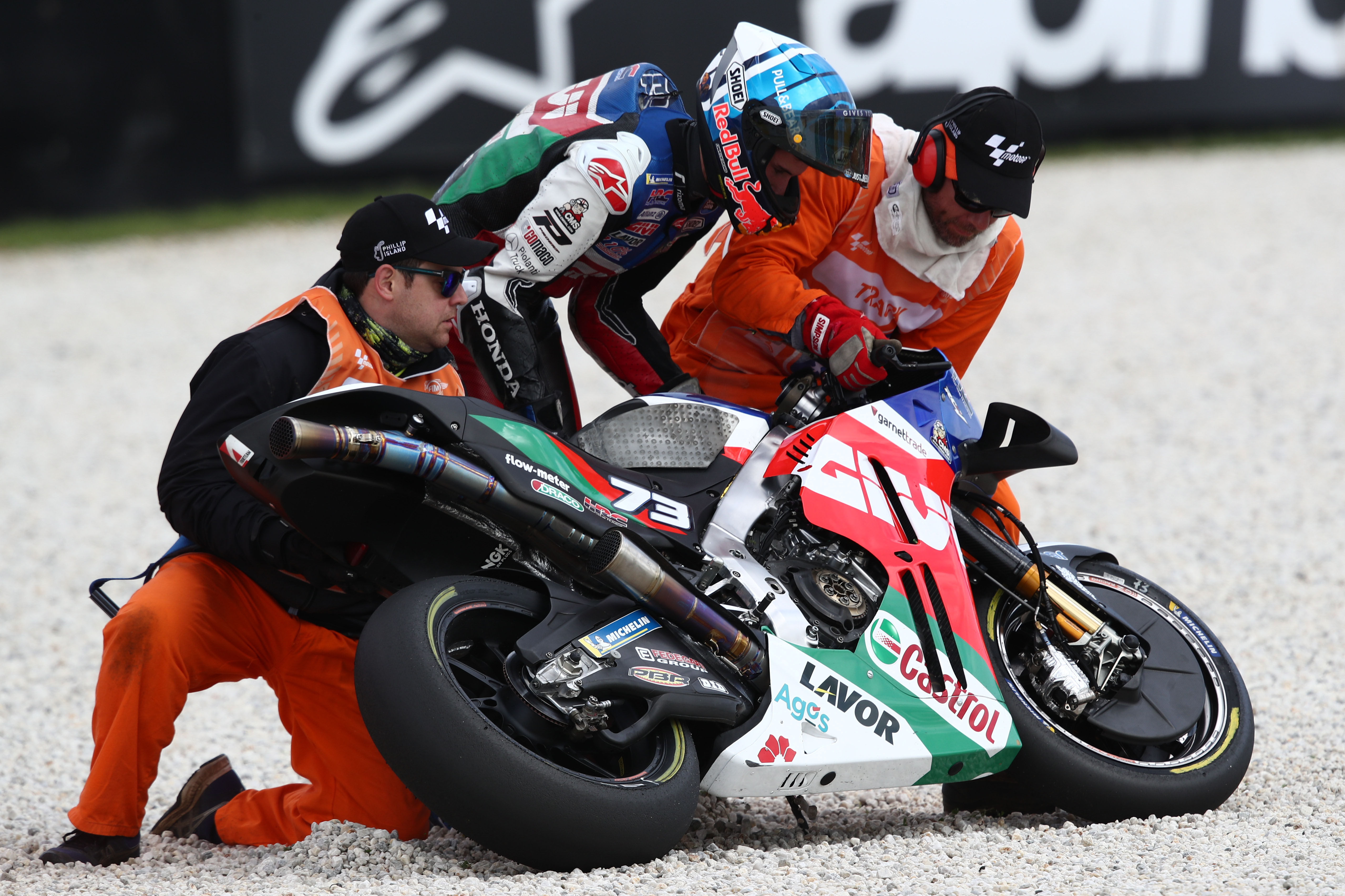 Alex Marquez LCR Honda MotoGP Crash