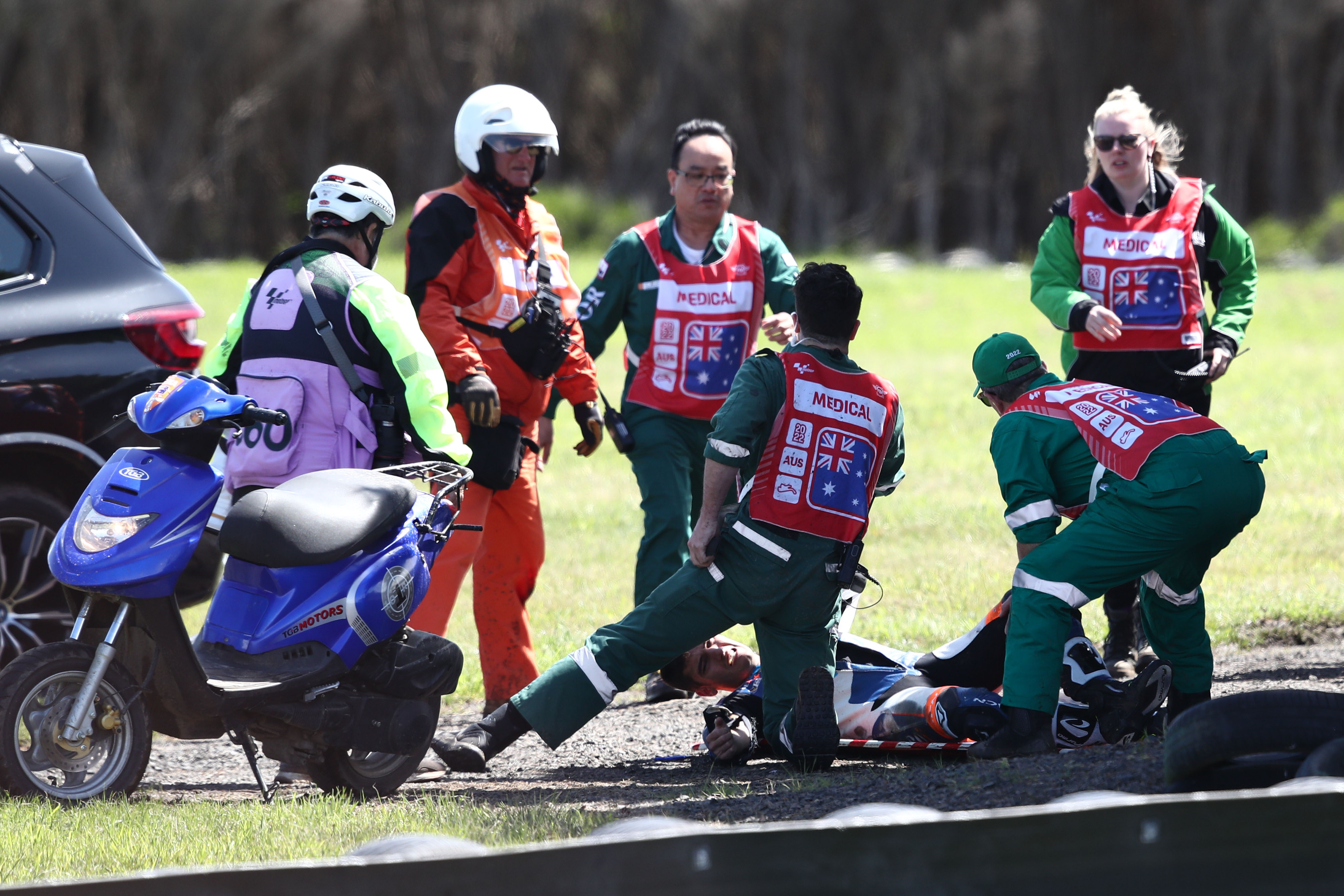 Jorge Navarro Moto2 crash Phillip Island MotoGP