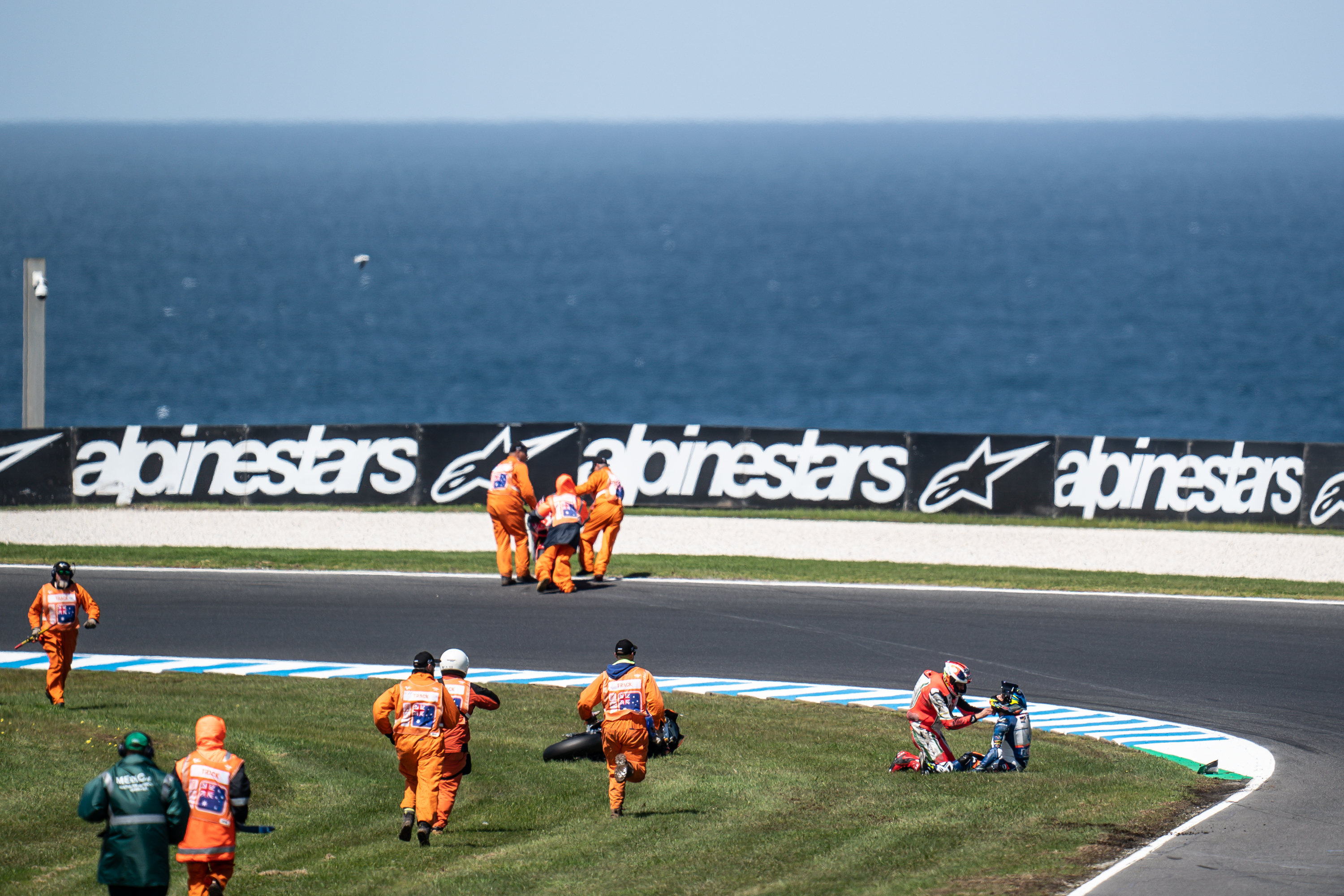 Jorge Navarro Moto2 crash Phillip Island MotoGP