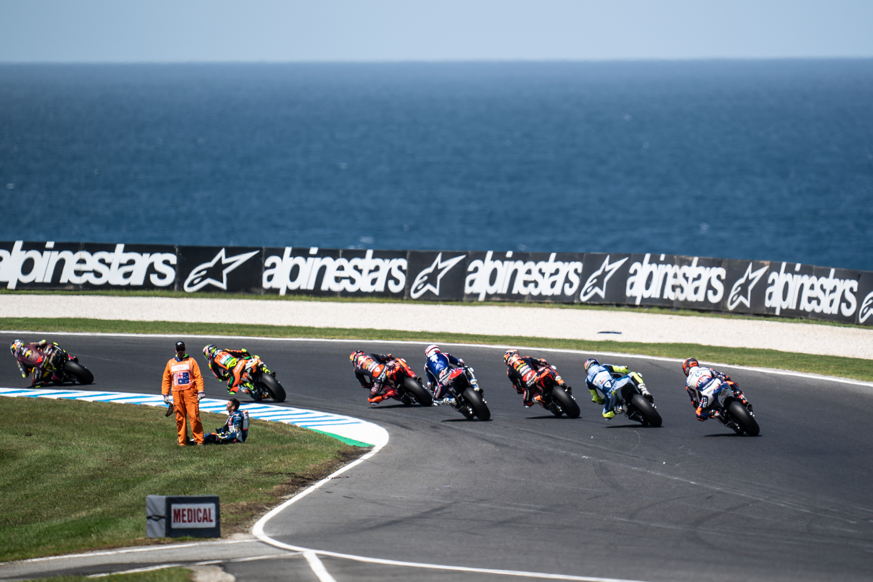 Jorge Navarro Moto2 crash Phillip Island MotoGP