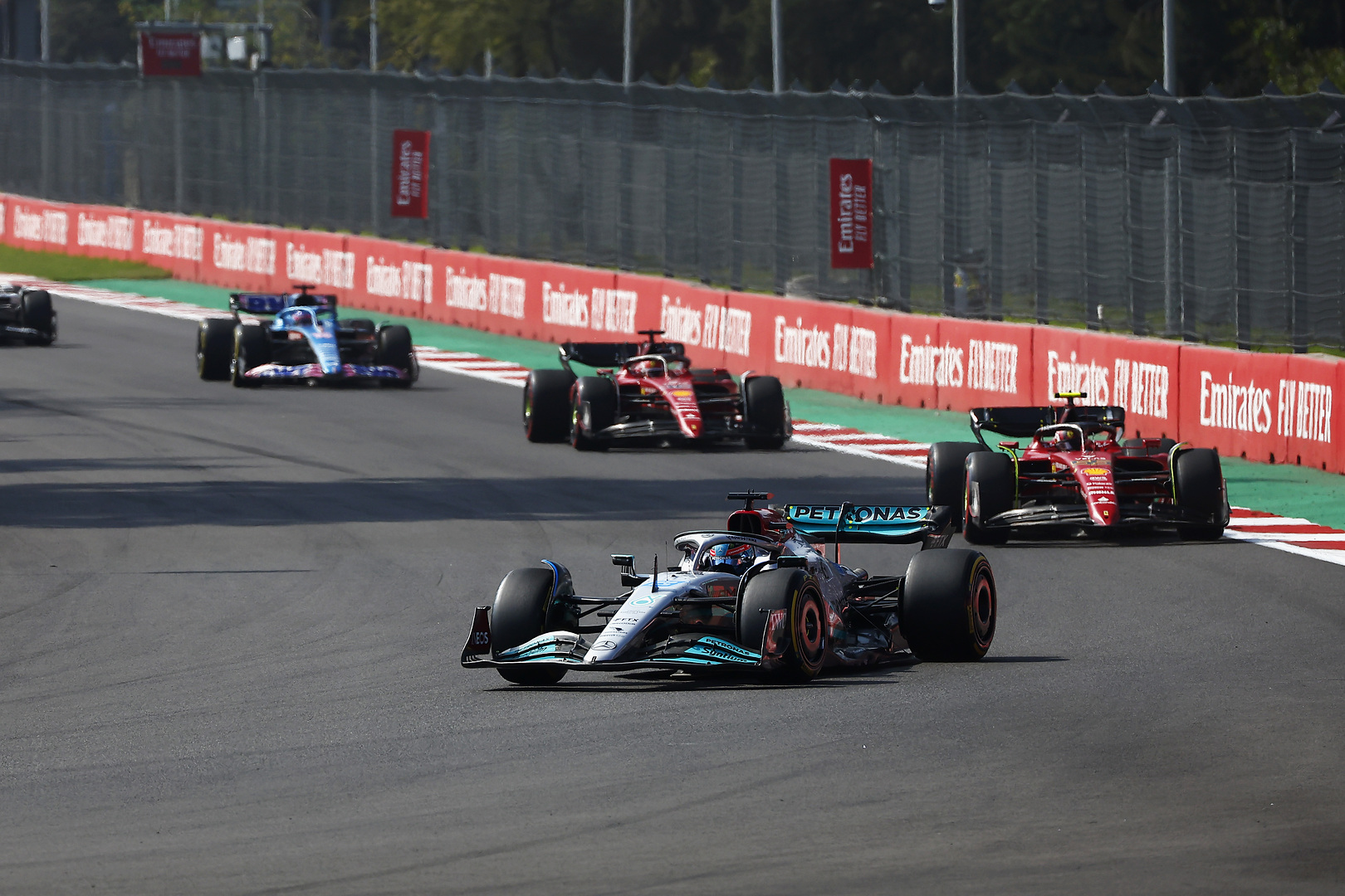 George Russell Mercedes Ferraris F1 Mexican GP