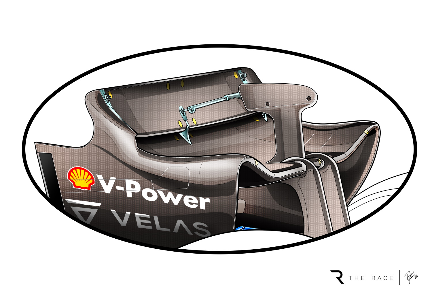 Tr F1 75 High Downforce Rear Wing