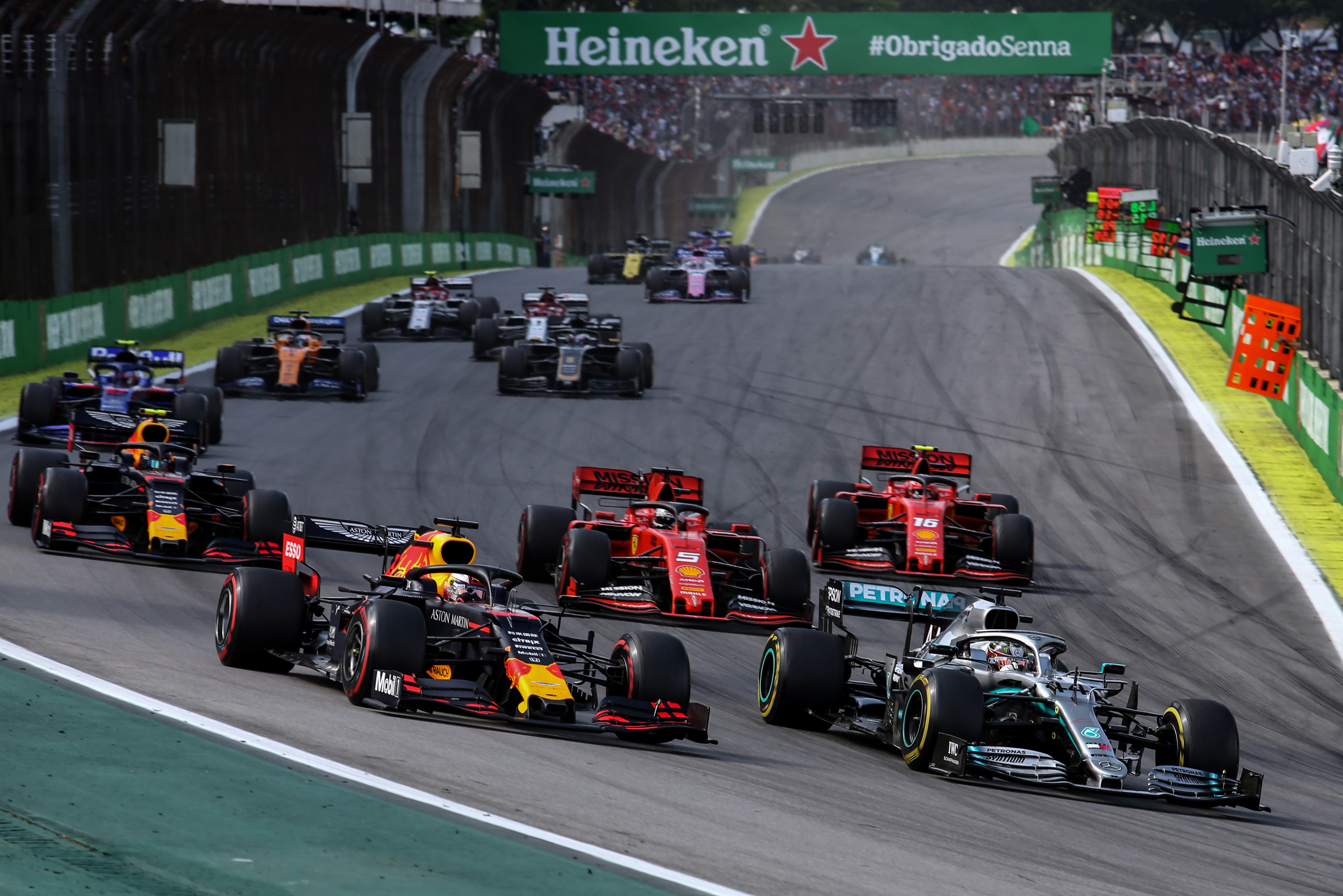 Motor Racing Formula One World Championship Brazilian Grand Prix Race Day Sao Paulo, Brazil