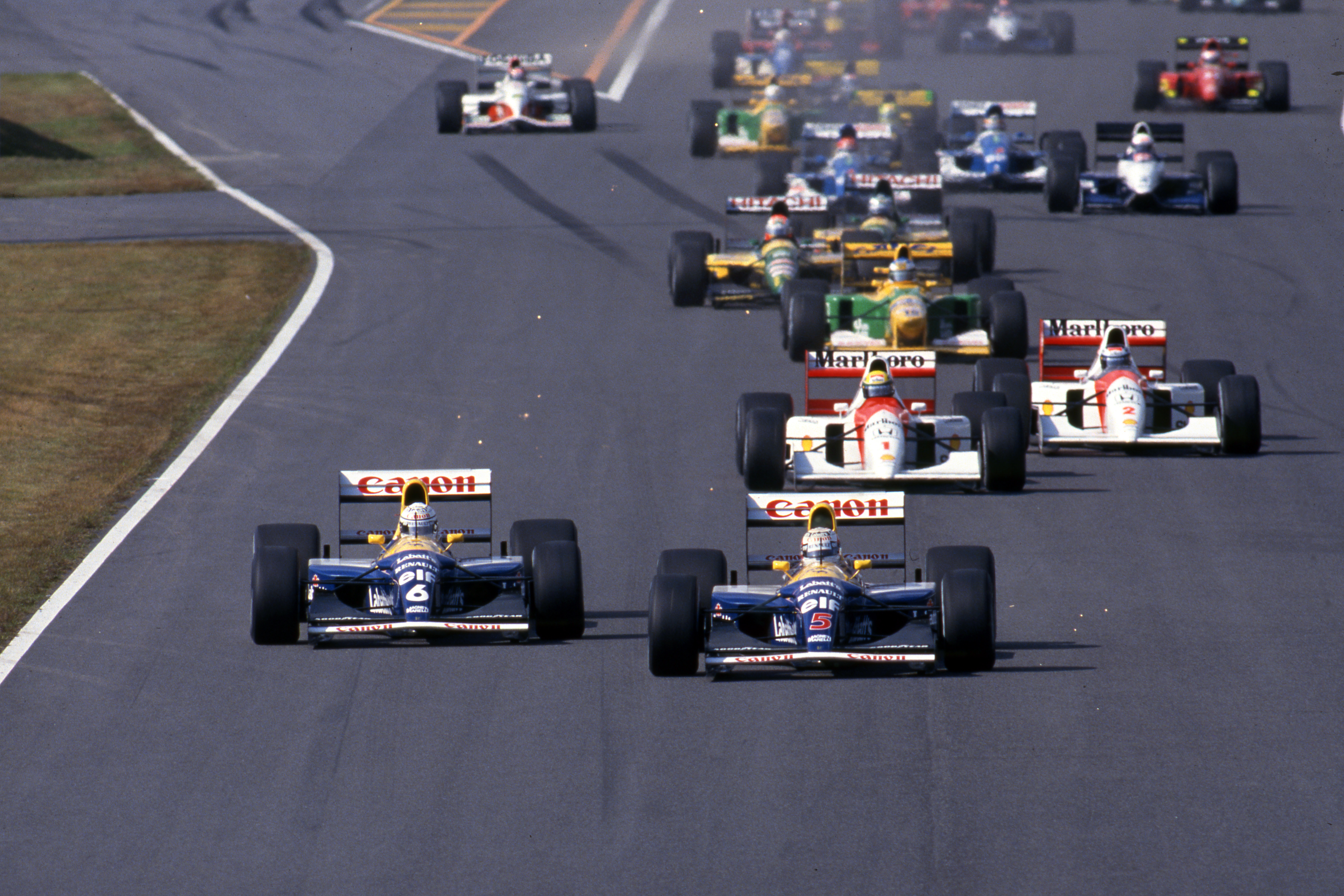 Nigell Mansell Riccardo Patrese Williams F1 1992