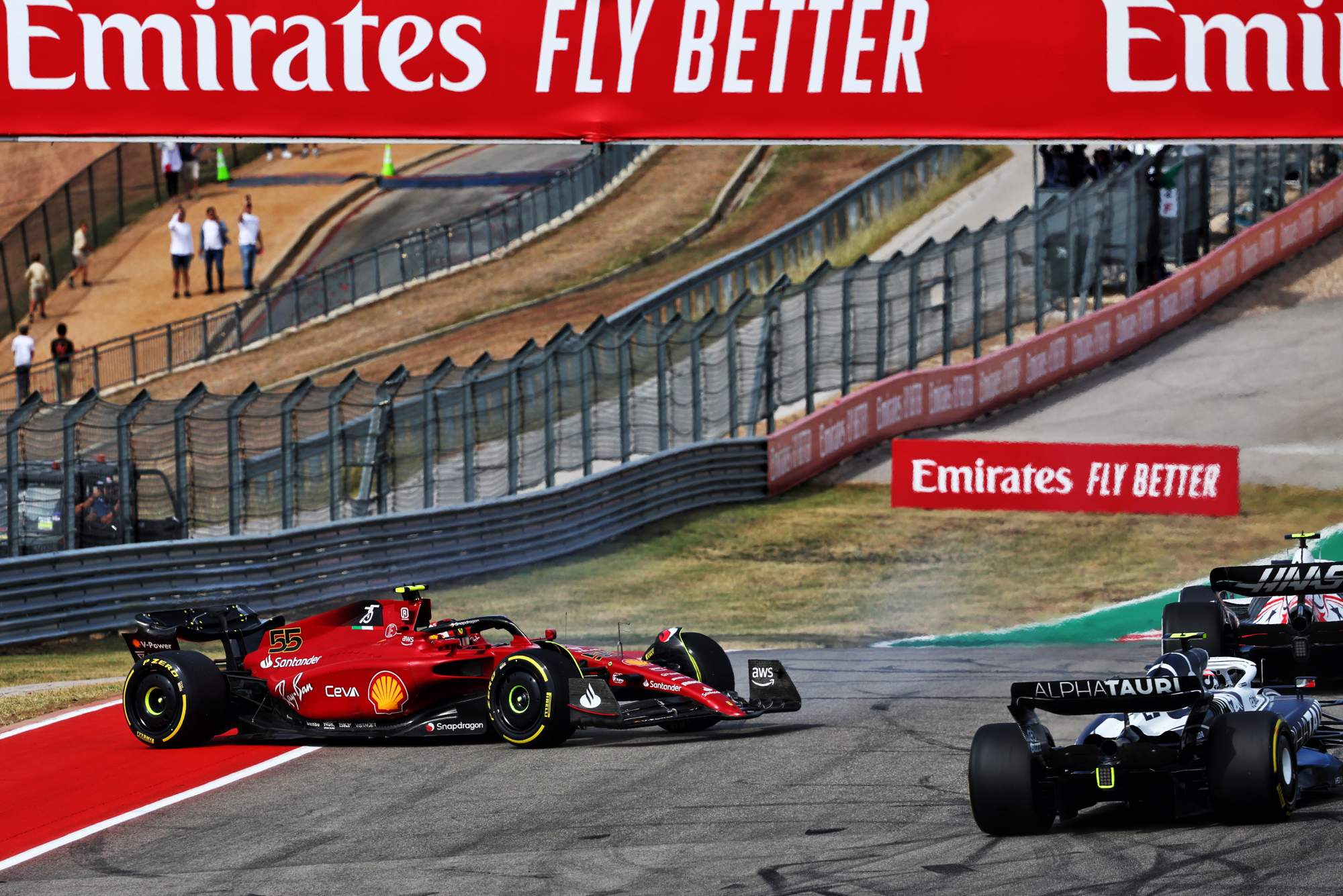 Carlos Sainz spin Ferrari F1 US GP