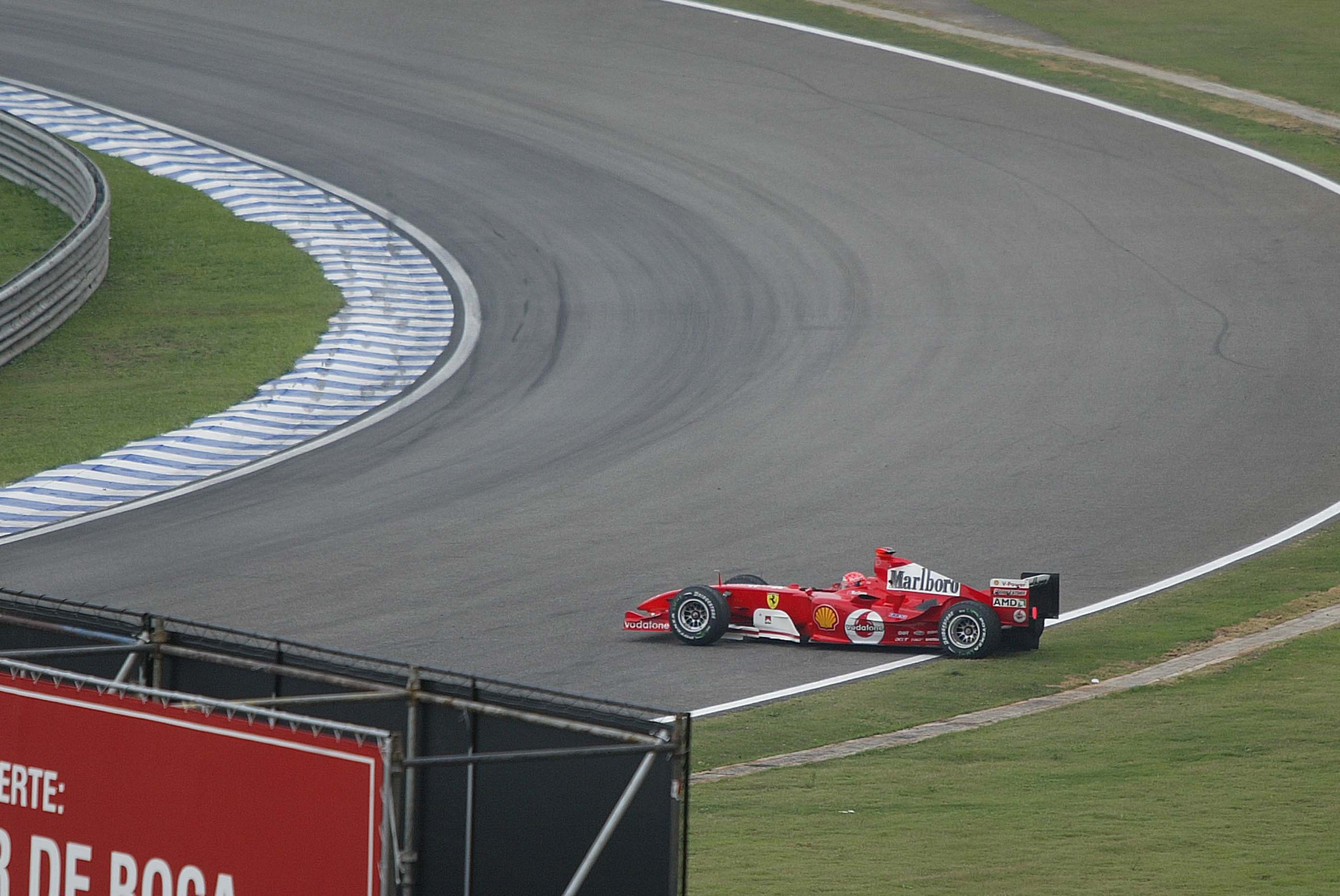 Michael Schumacher Ferrari 2004 F1 spin