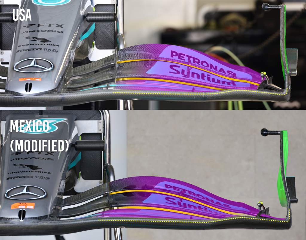 What Mercedes’ toned-down new F1 front wing still achieves