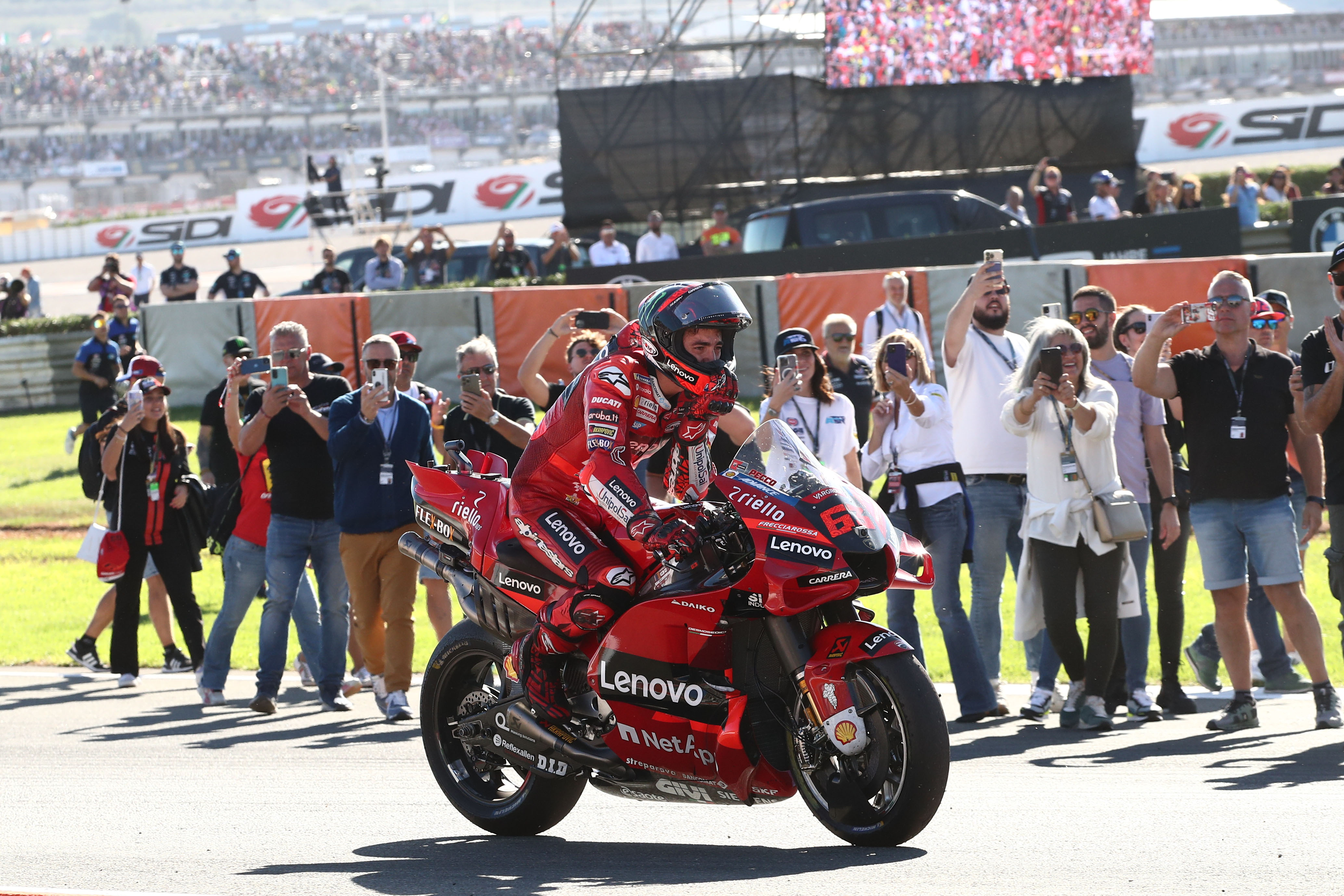 Pecco Bagnaia Ducati MotoGP champion Valencia