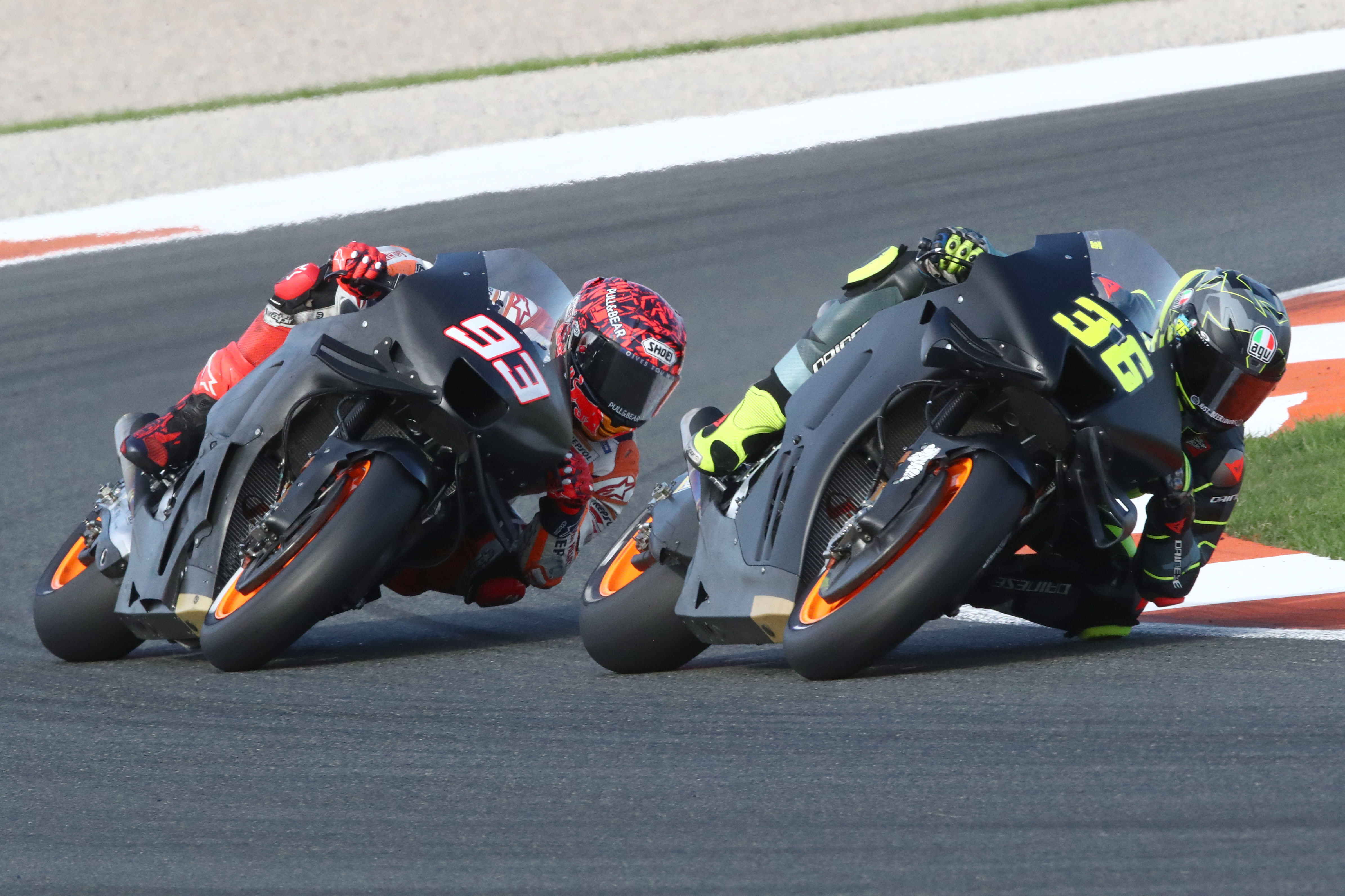 Joan Mir Marc Marquez Honda Valencia MotoGP test