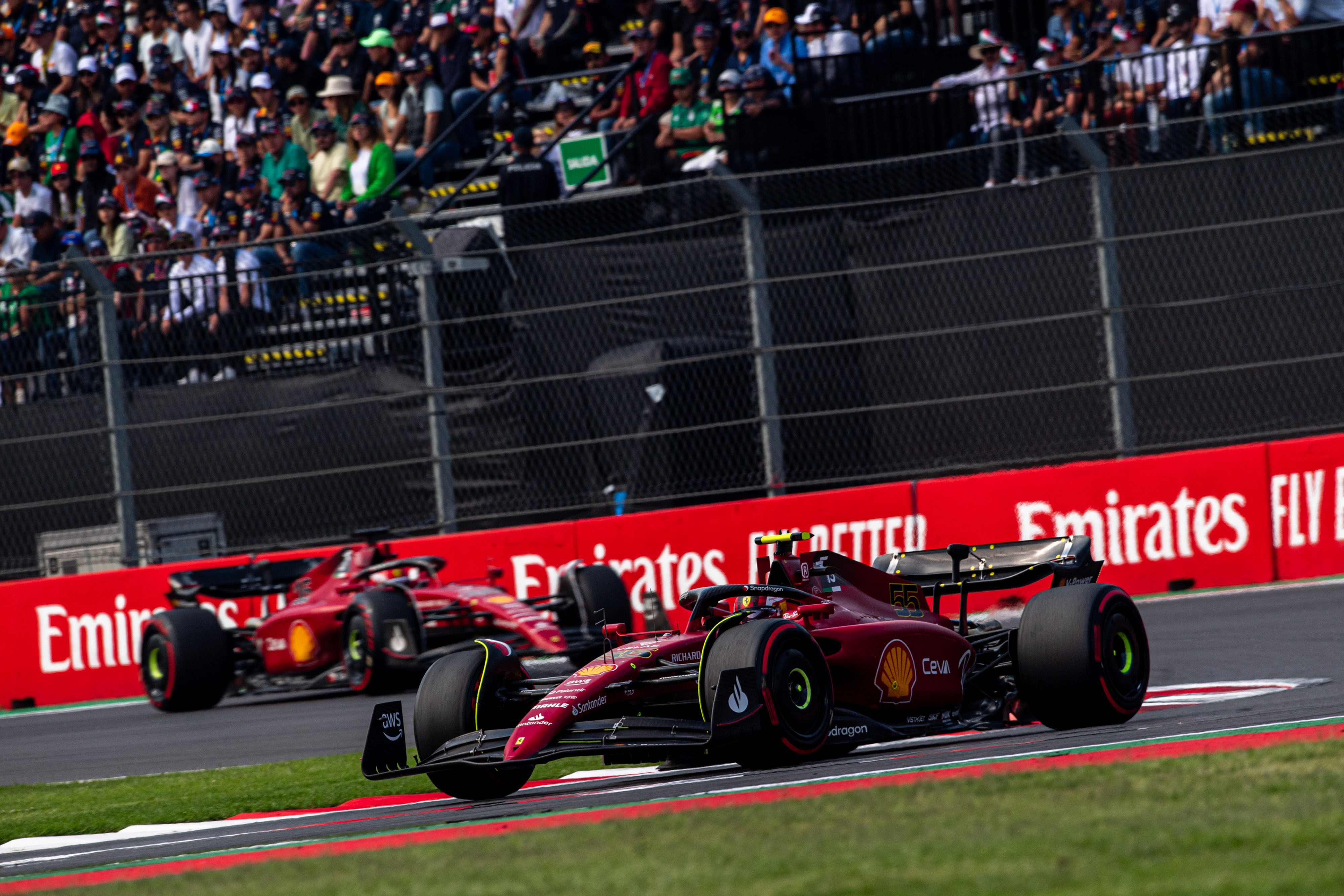 Carlos Sainz Charles Leclerc Ferrari F1