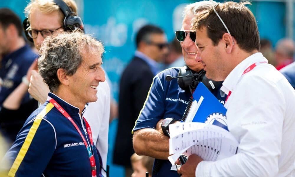 Alain Prost Fred Espinos Formula E