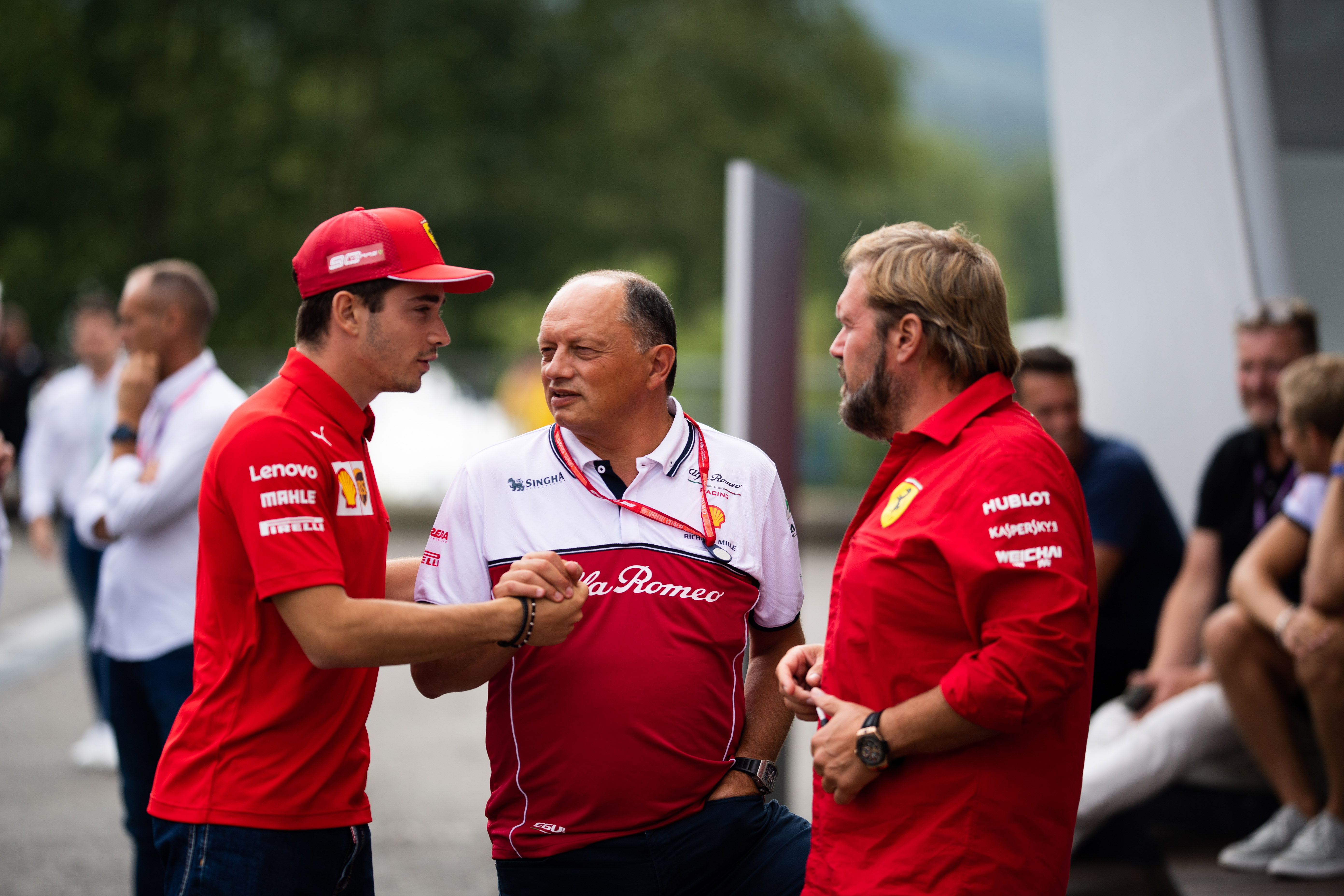 Charles Leclerc Ferrari Frederic Vasseur Alfa Romeo F1