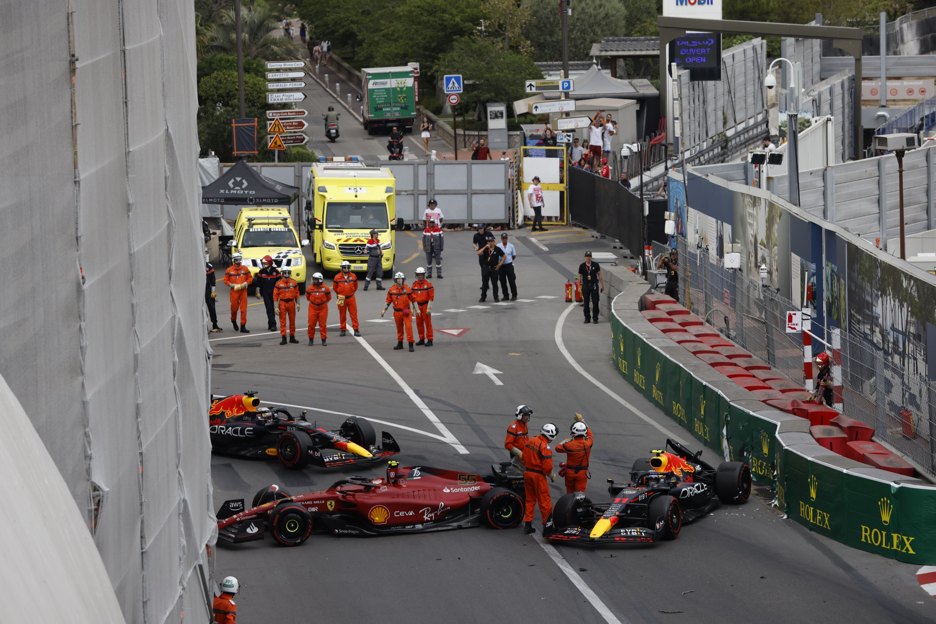 Sergio Perez Monaco crash F1