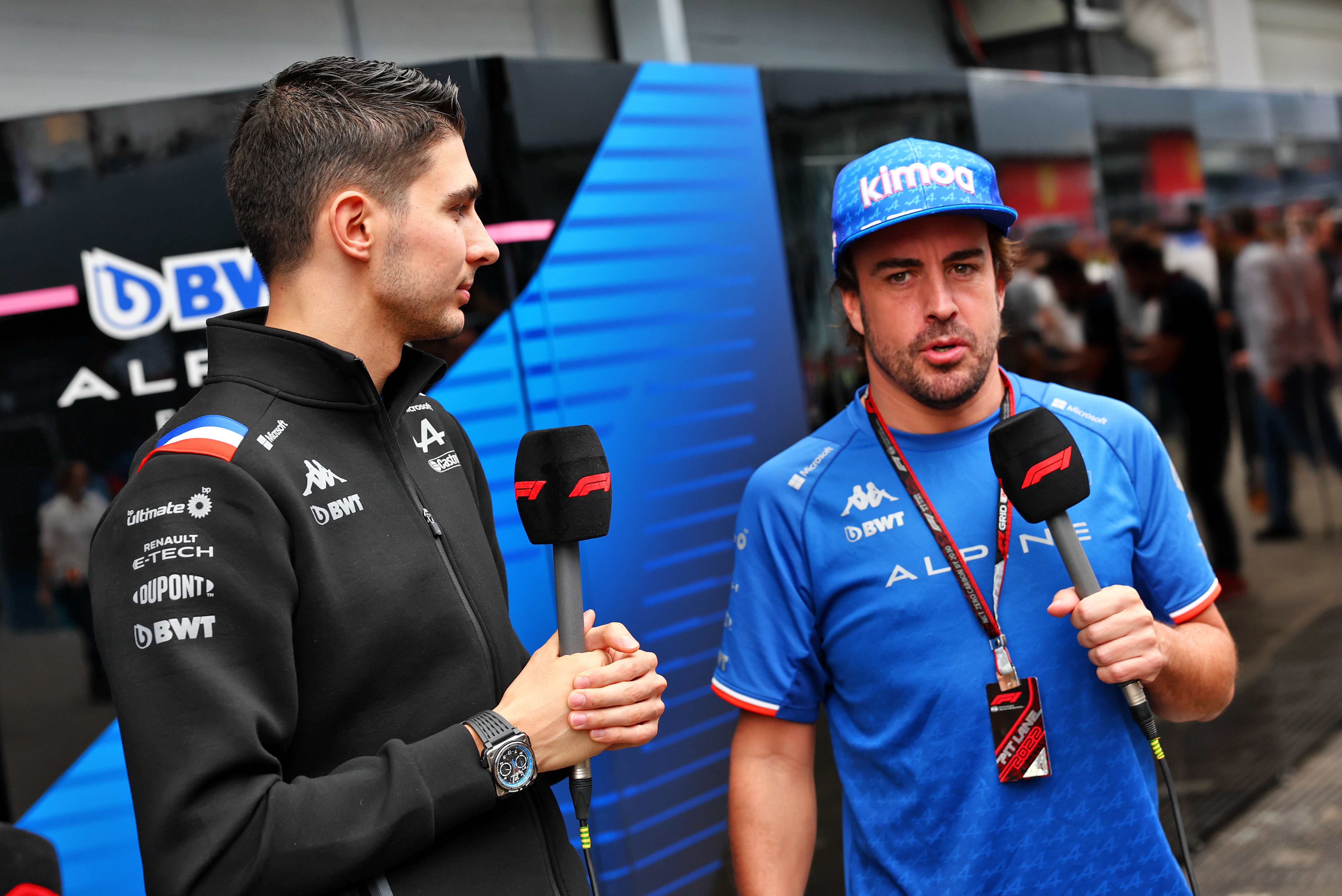 Esteban Ocon Fernando Alonso Alpine F1 Brazilian GP