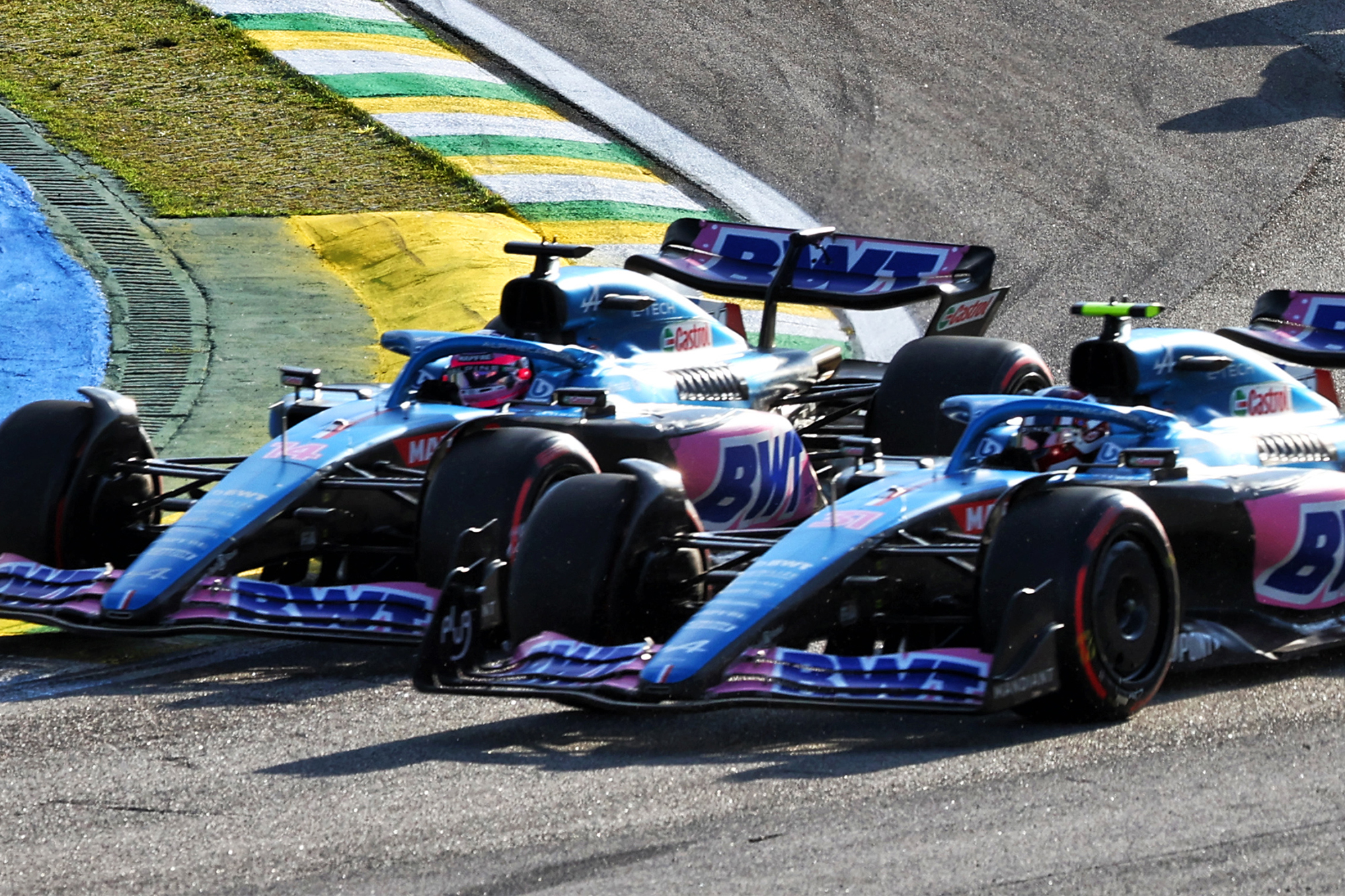 Fernando Alonso Esteban Ocon Alpine F1 Brazilian GP