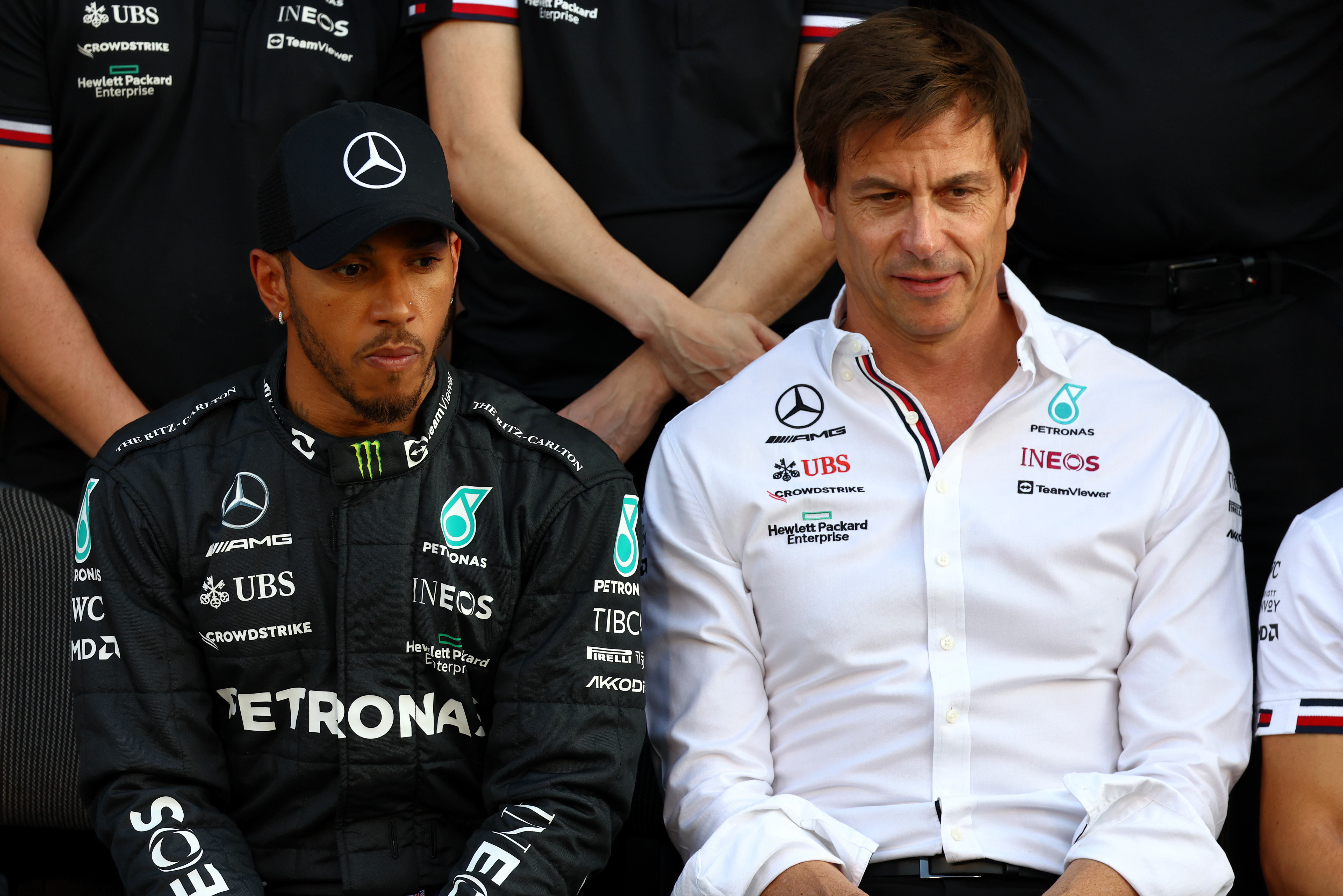 Lewis Hamilton Toto Wolff Mercedes F1