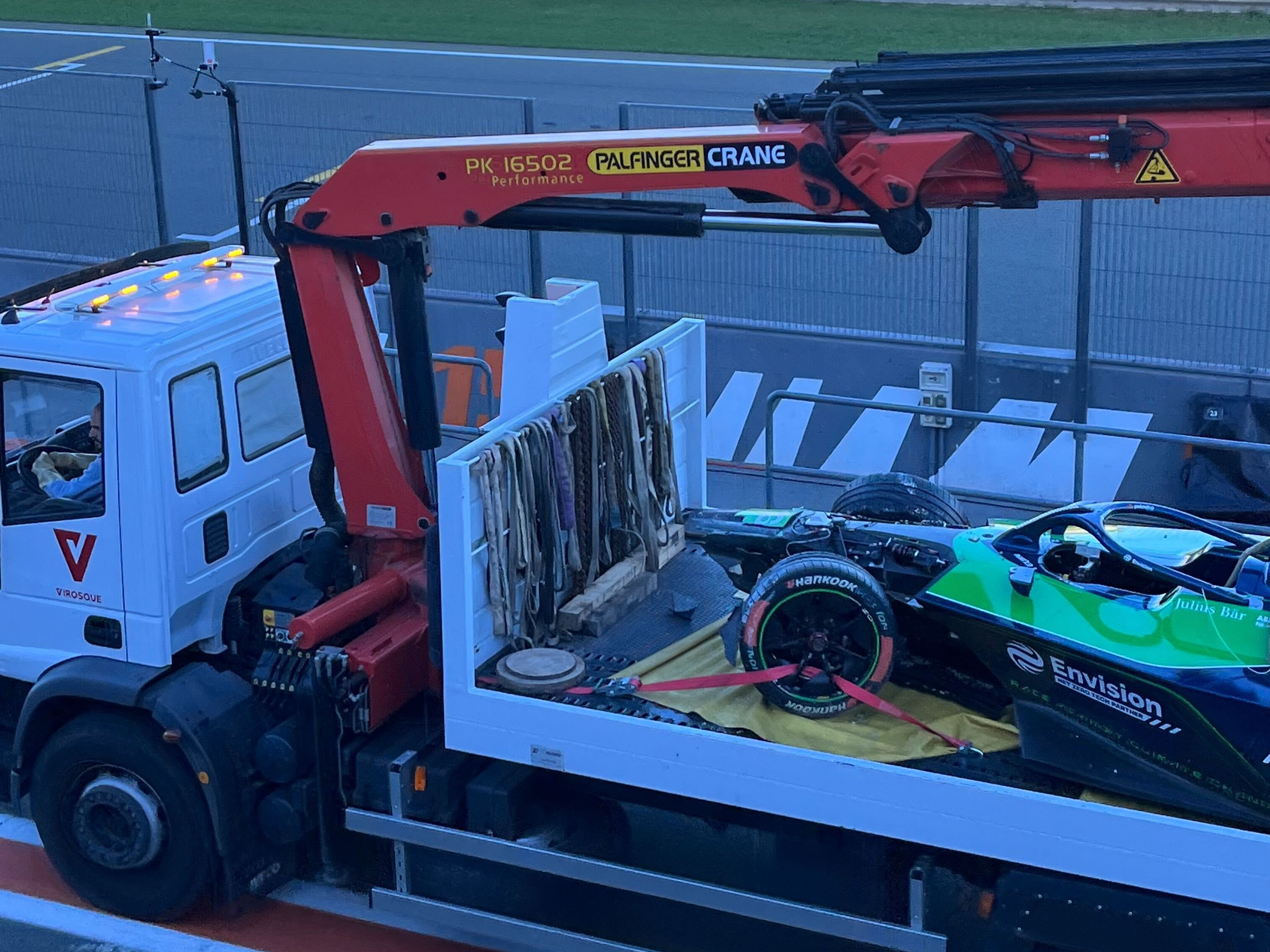 Sebastien Buemi Valencia Formula E test crash