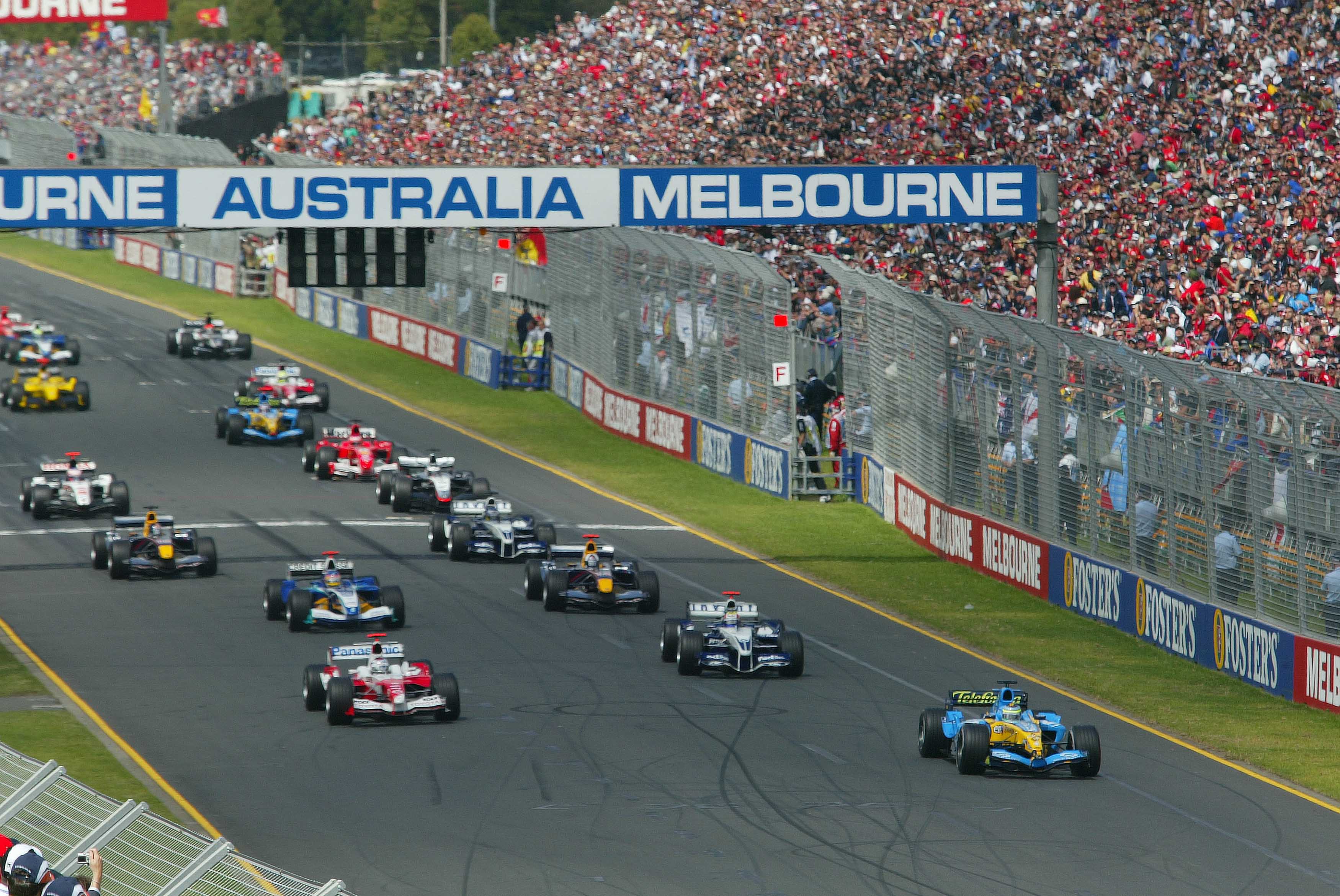 Australian Formula 1 Grand Prix Race Start