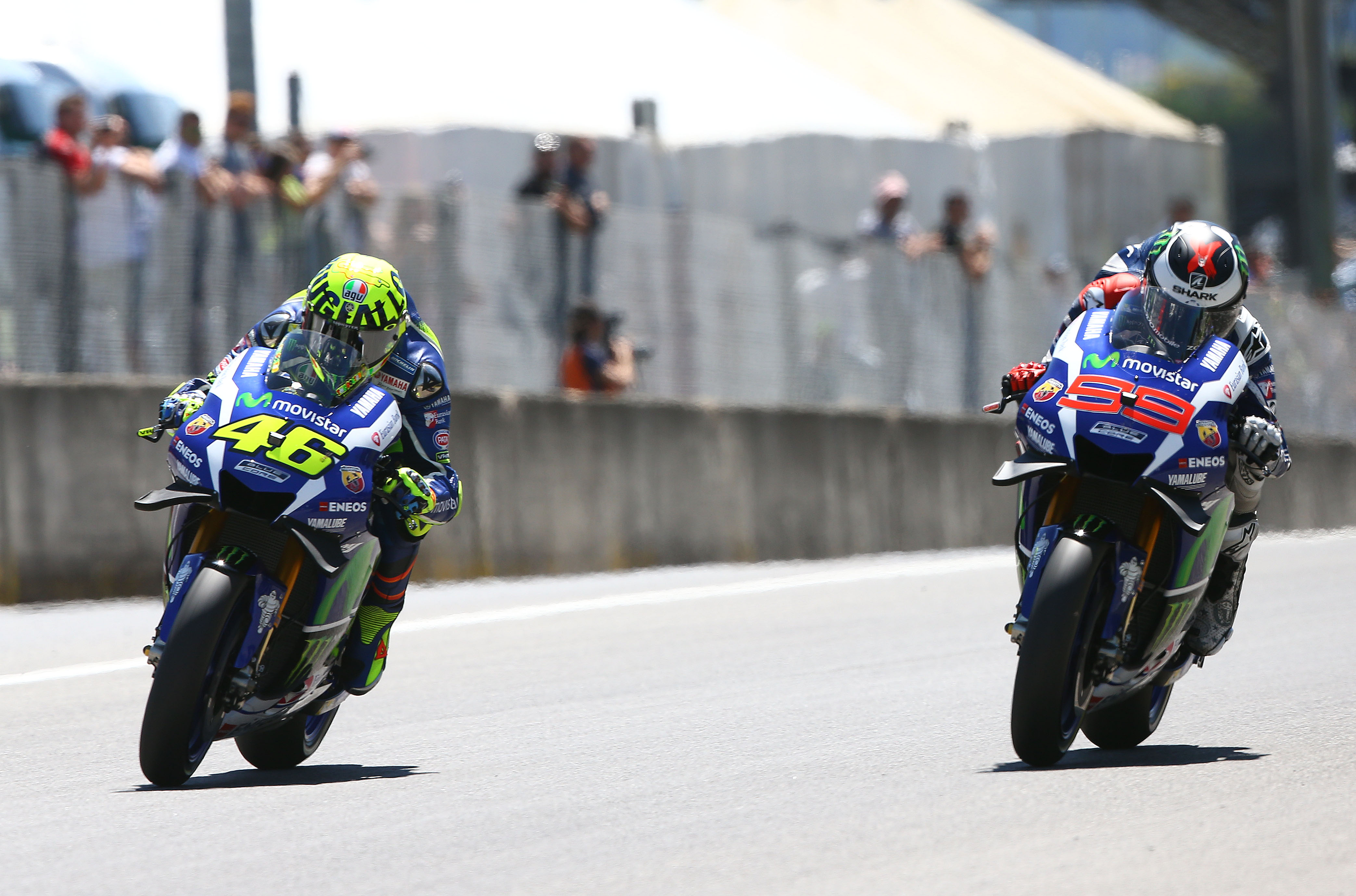 Jorge Lorenzo Valentino Rossi Yamaha MotoGP