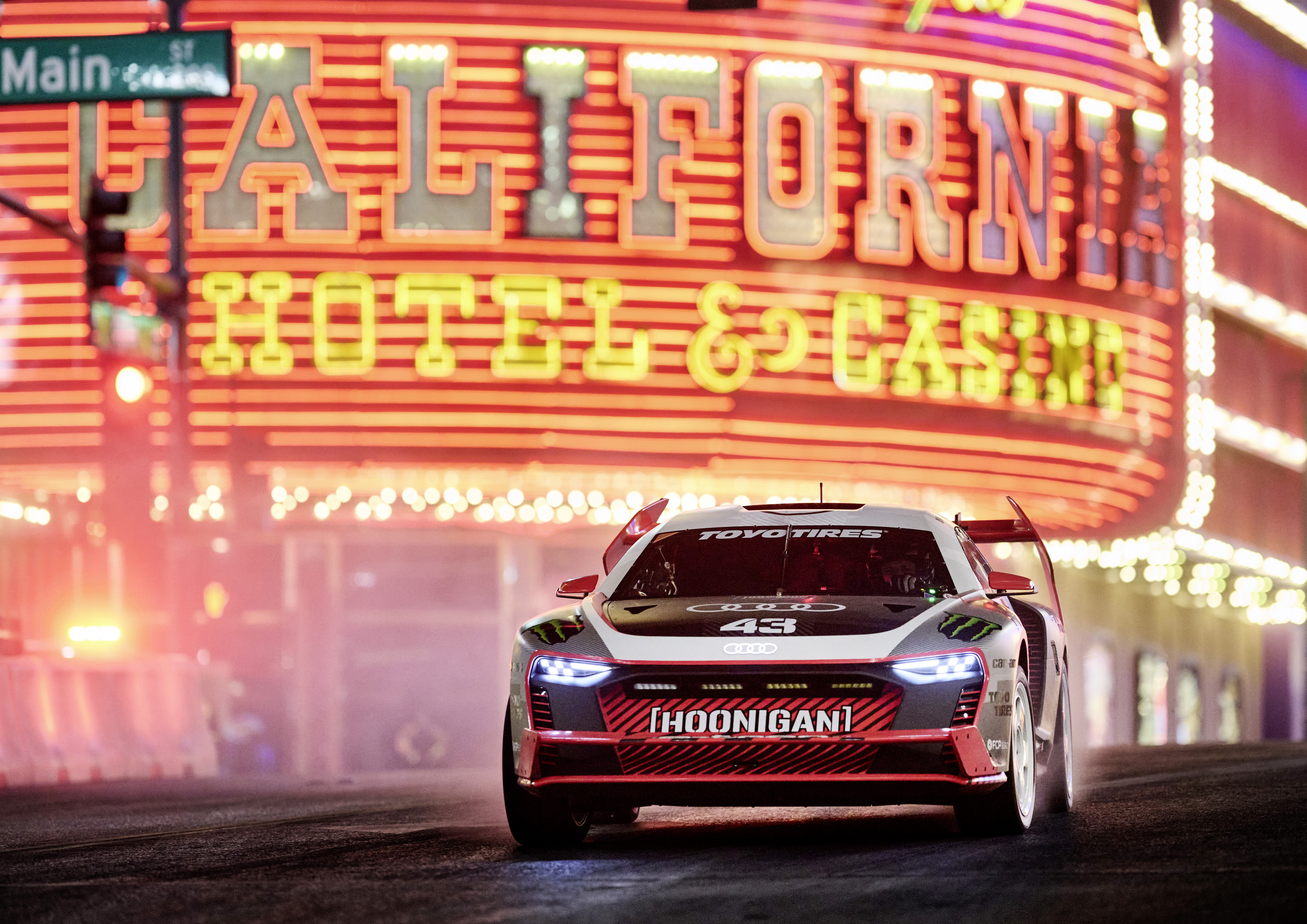 Ken Block And The Audi S1 Hoonitron Electrify Las Vegas