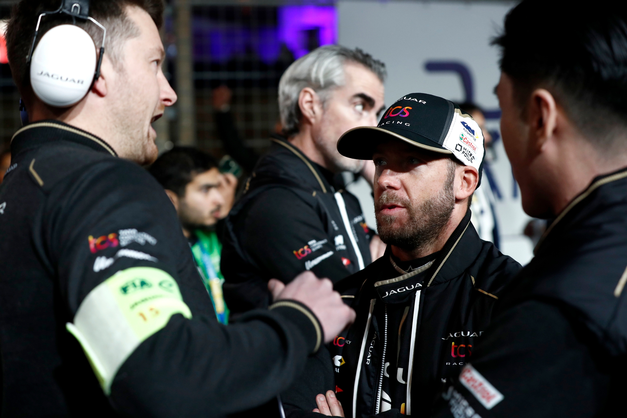 Sam Bird, Jaguar Tcs Racing On The Grid