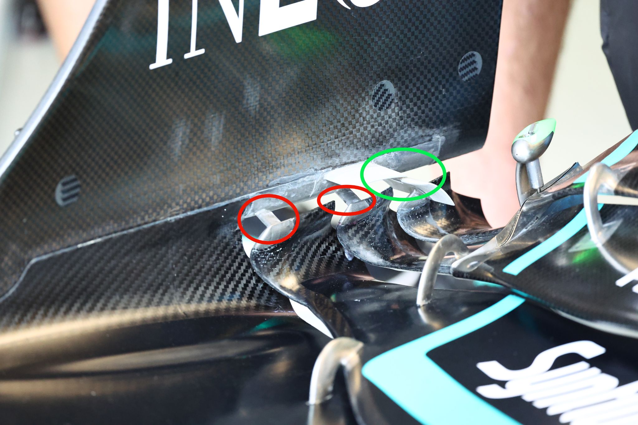 Annoted Front Wing Elements