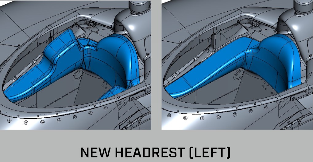 IndyCar 2023 headrest