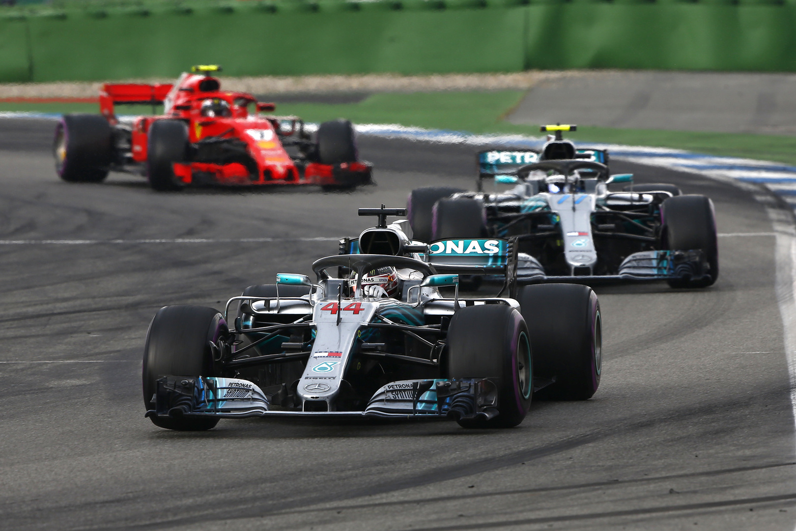 Lewis Hamilton Valtteri Bottas Mercedes Kimi Raikkonen Ferrari F1