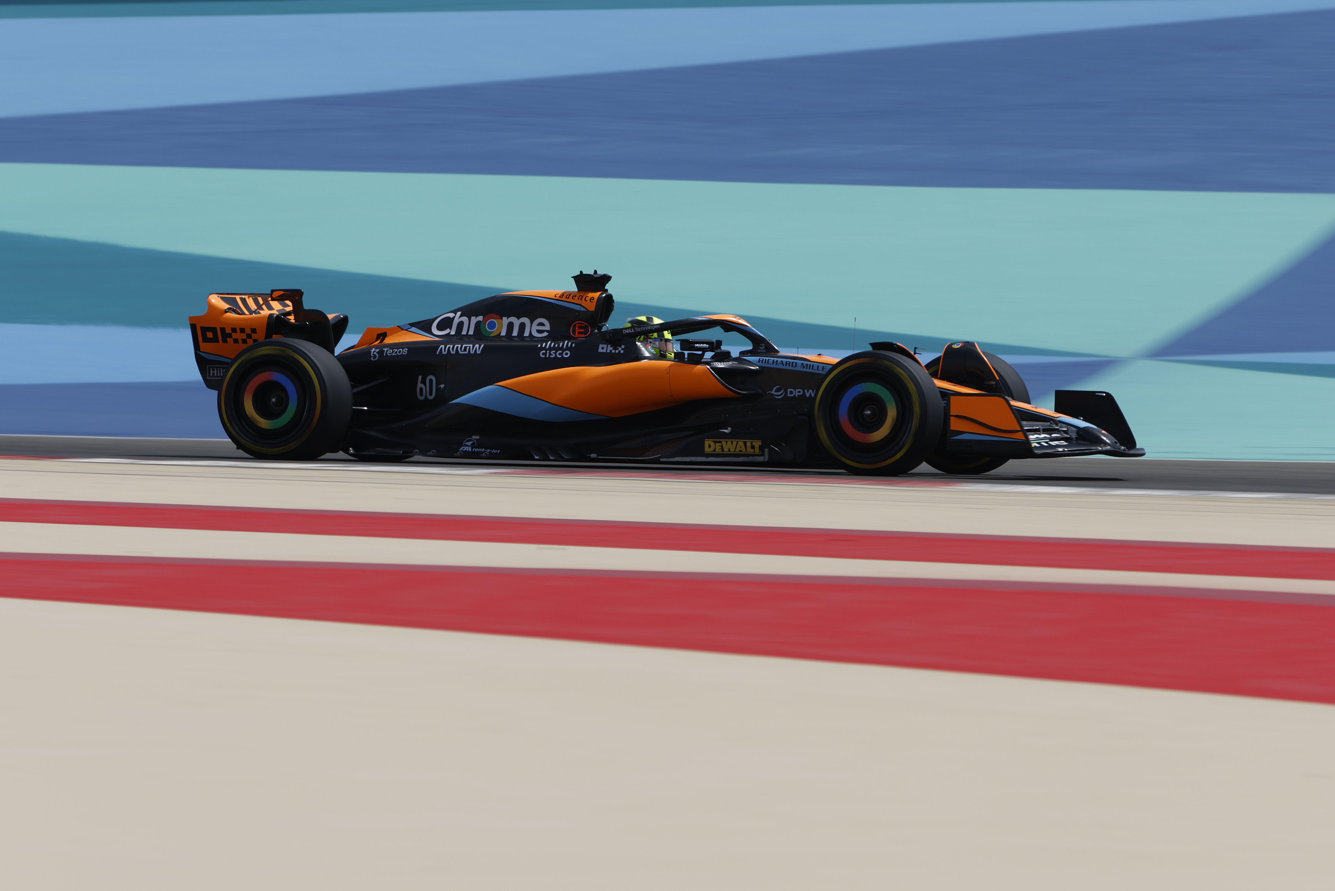 Lando Norris McLaren F1 Bahrain testing