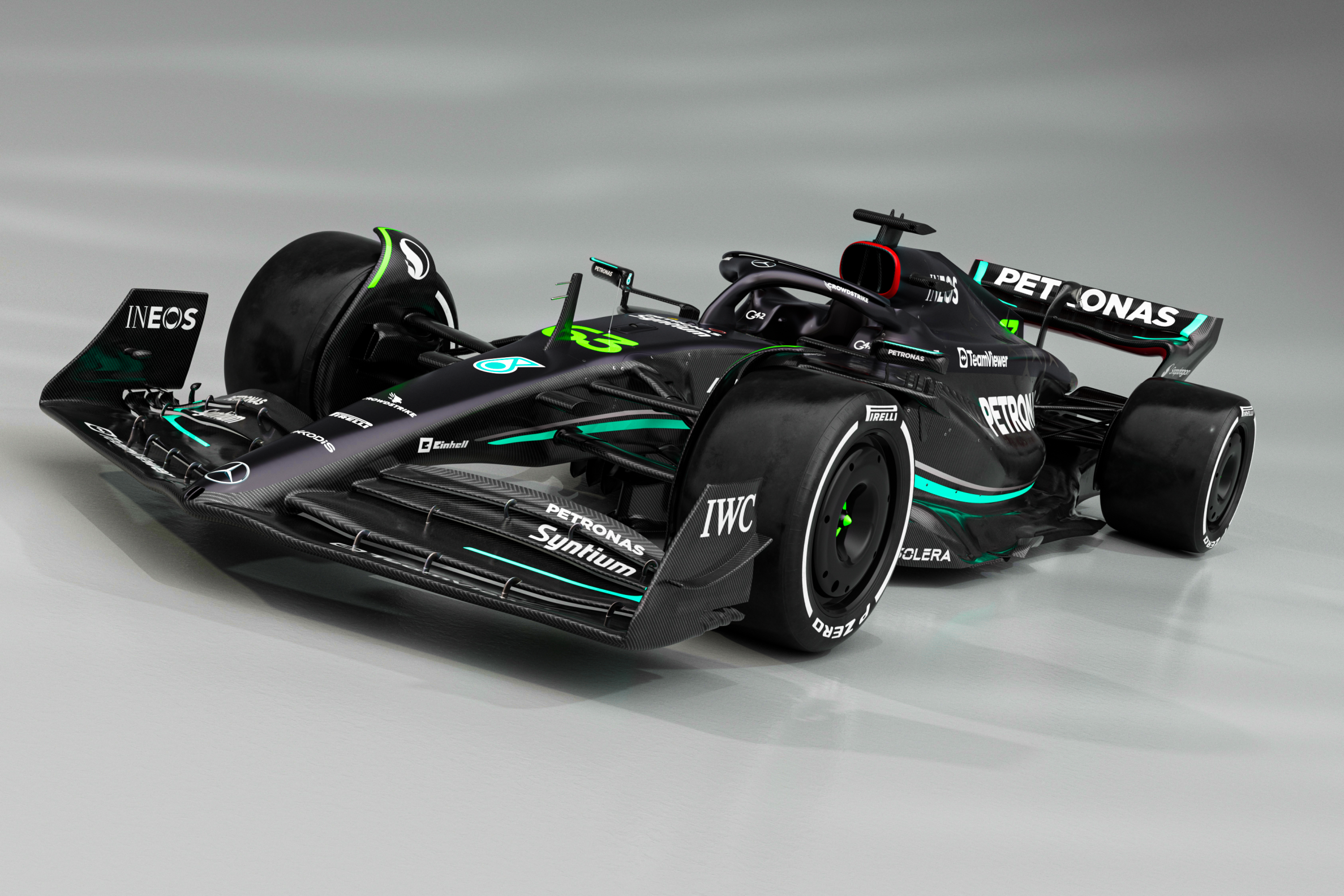 Mercedes unveils 'bold' F1 2023 car, black livery returns - The Race