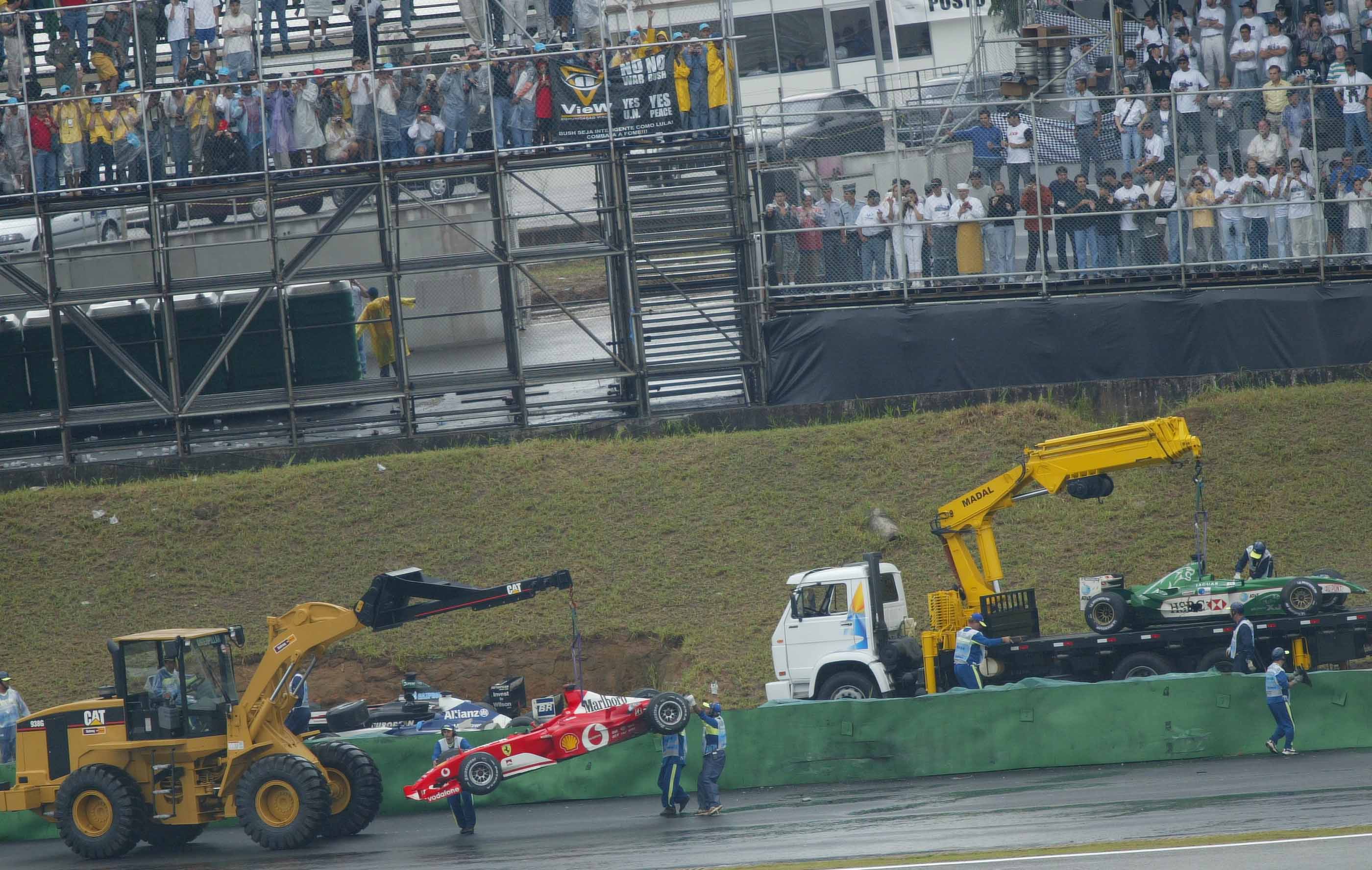 Sao Paolo, F1, So, Rennen, Michael Schumacher (d, Ferrari) Box