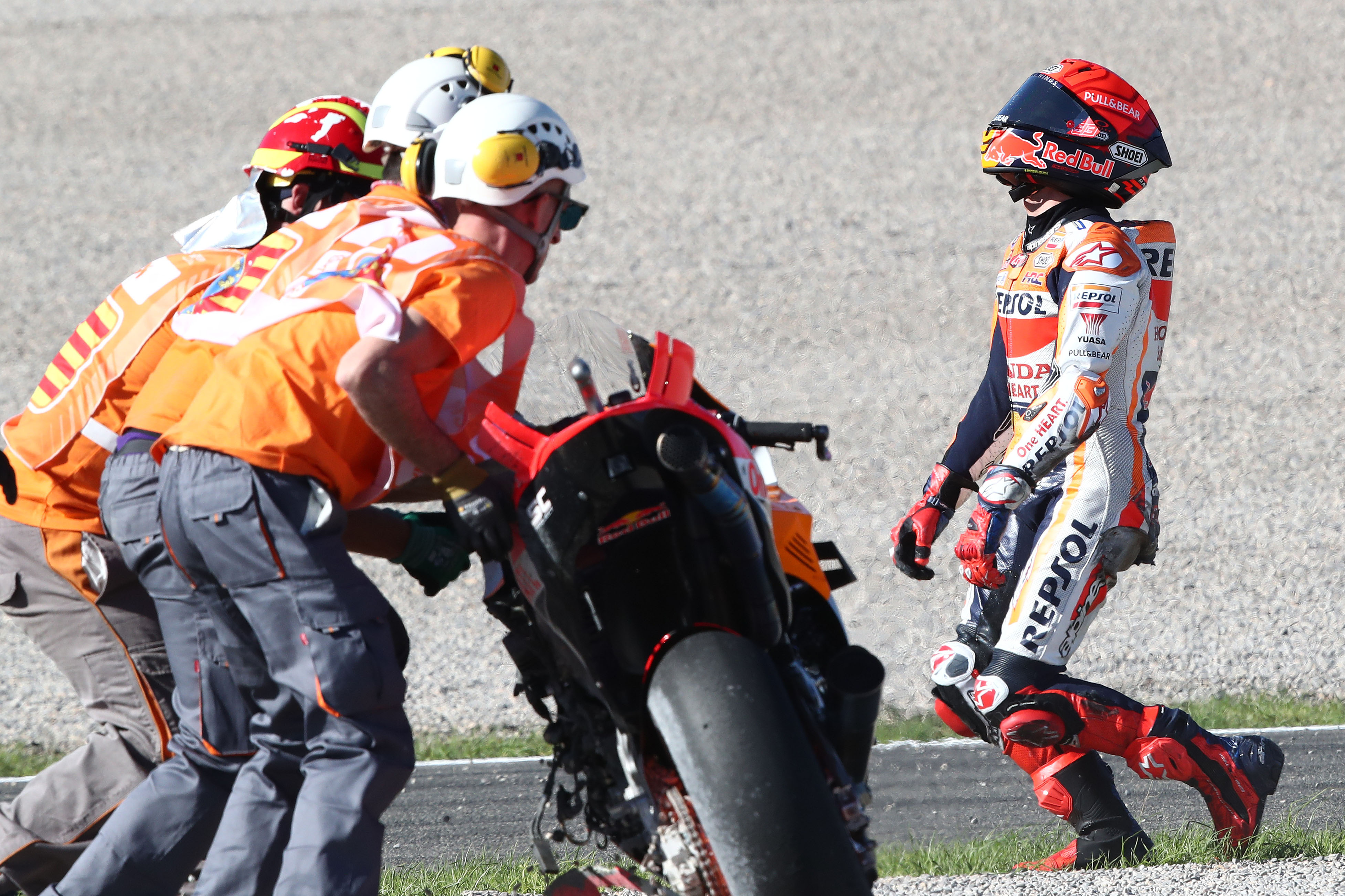 Marc Marquez Honda MotoGP crash