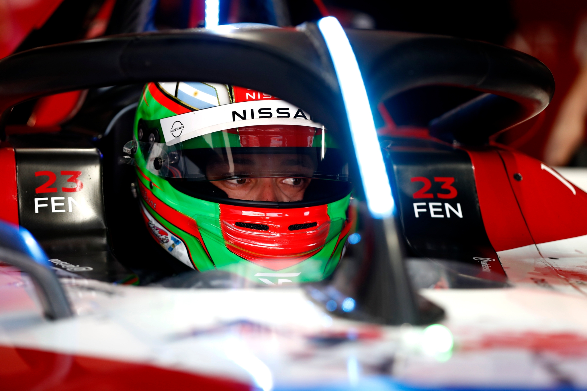 Sacha Fenestraz, Nissan Formula E Team In The Garage