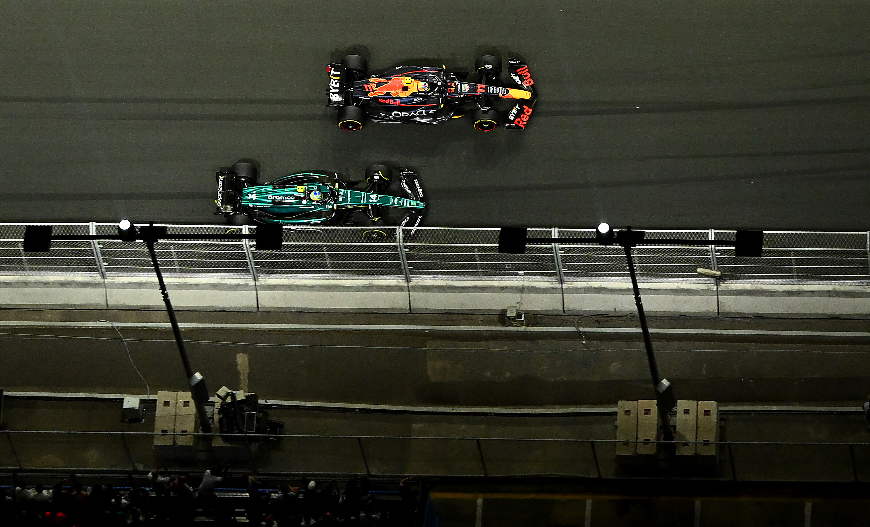 Sergio Perez Red Bull Fernando Alonso Aston Martin F1 Saudi Arabian GP Jeddah