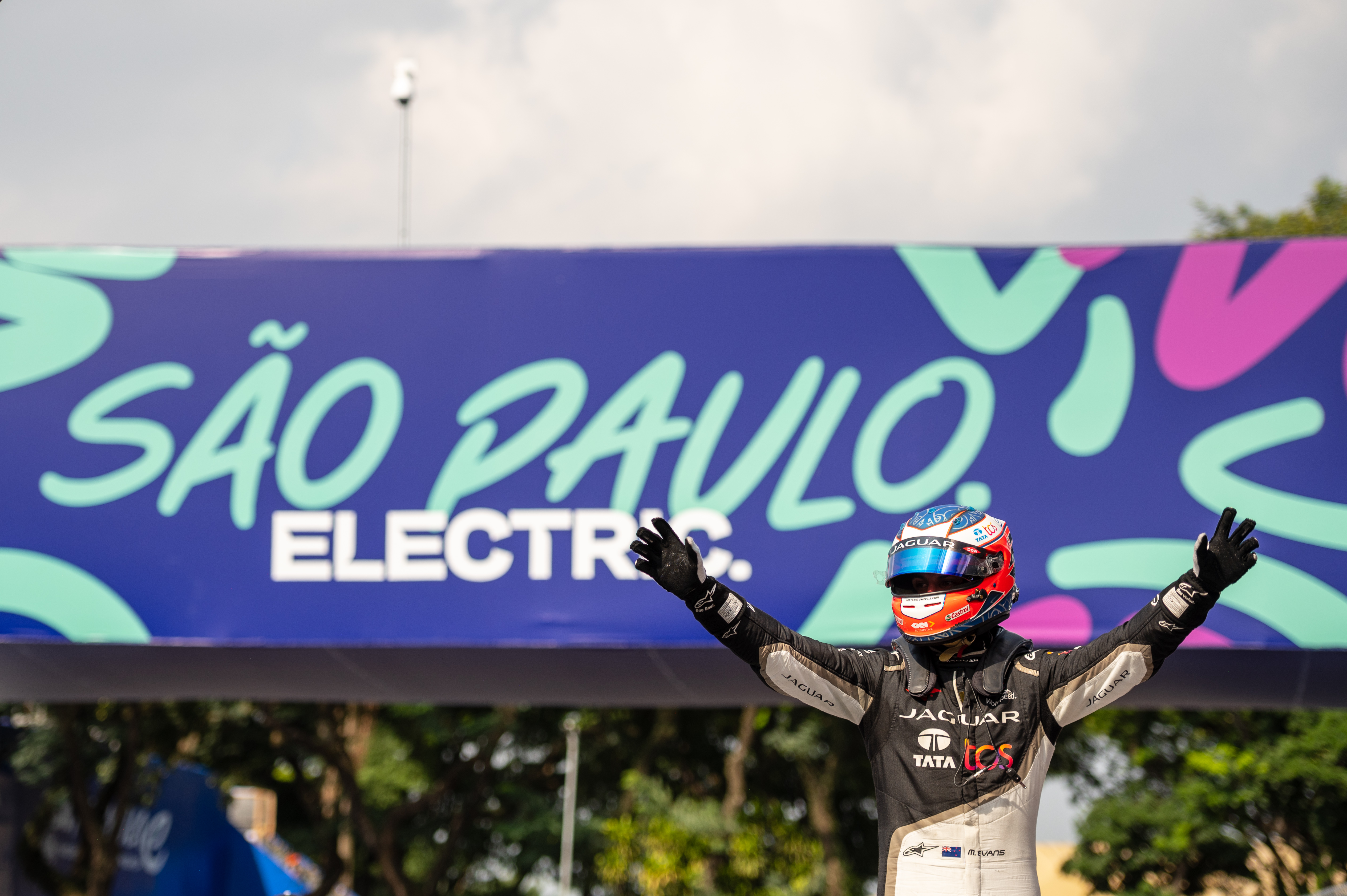 Evans leads all-Jaguar Formula E podium in Sao Paulo